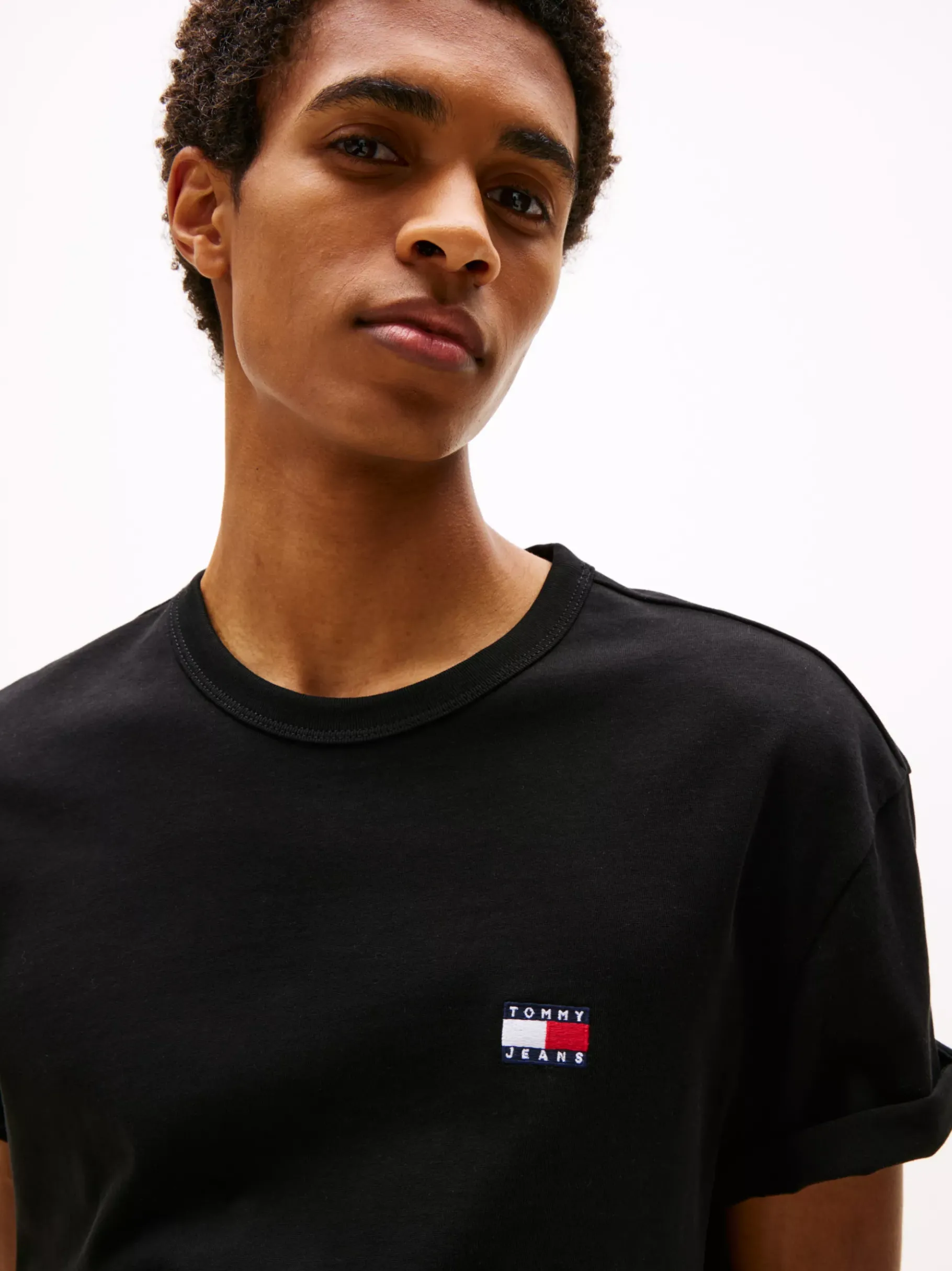 Tommy Hilfiger Tommy Badge T-Shirt BLACK Cheap