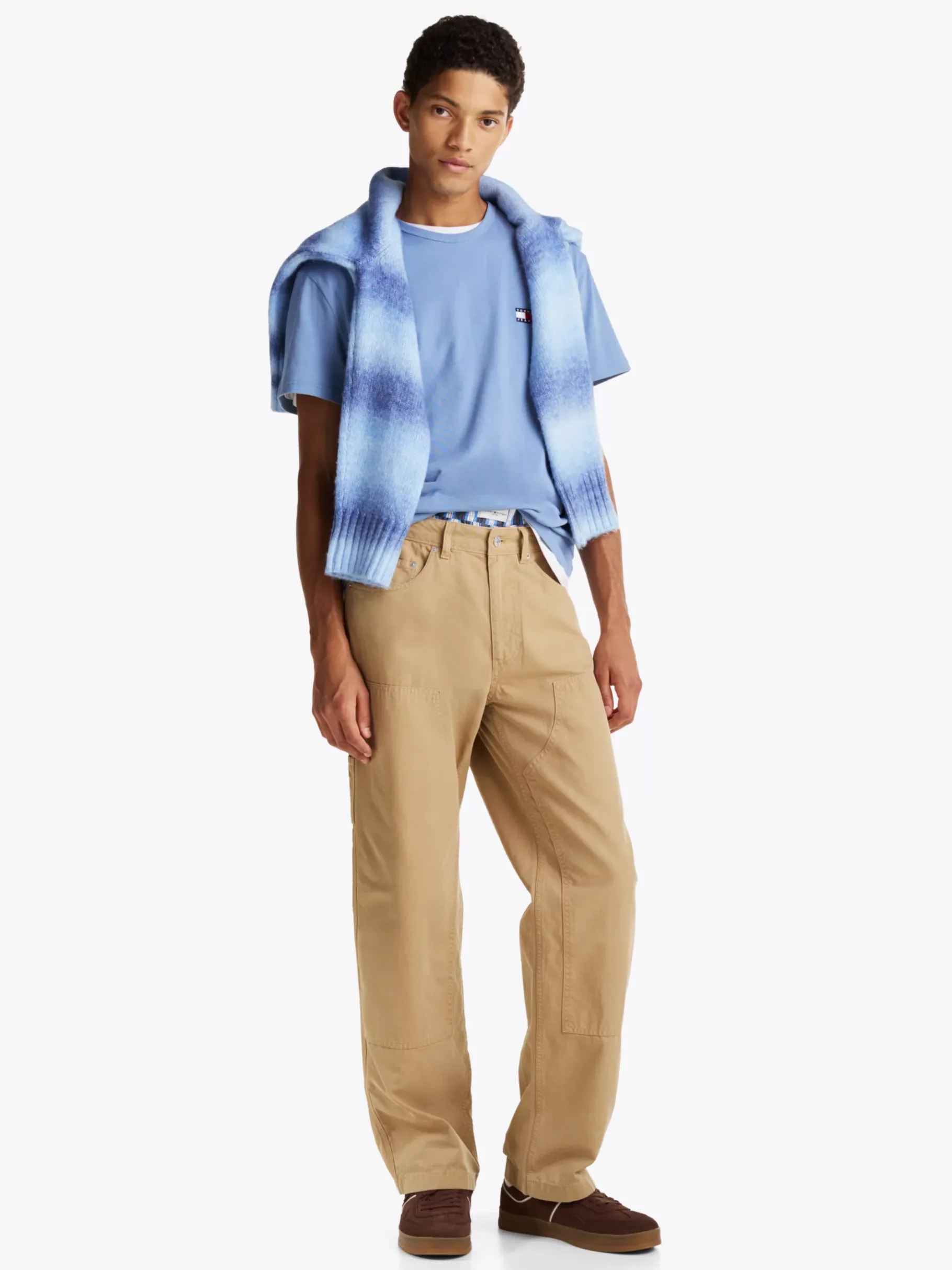 Tommy Hilfiger Tommy Badge T-Shirt COLORADO BLUE Cheap