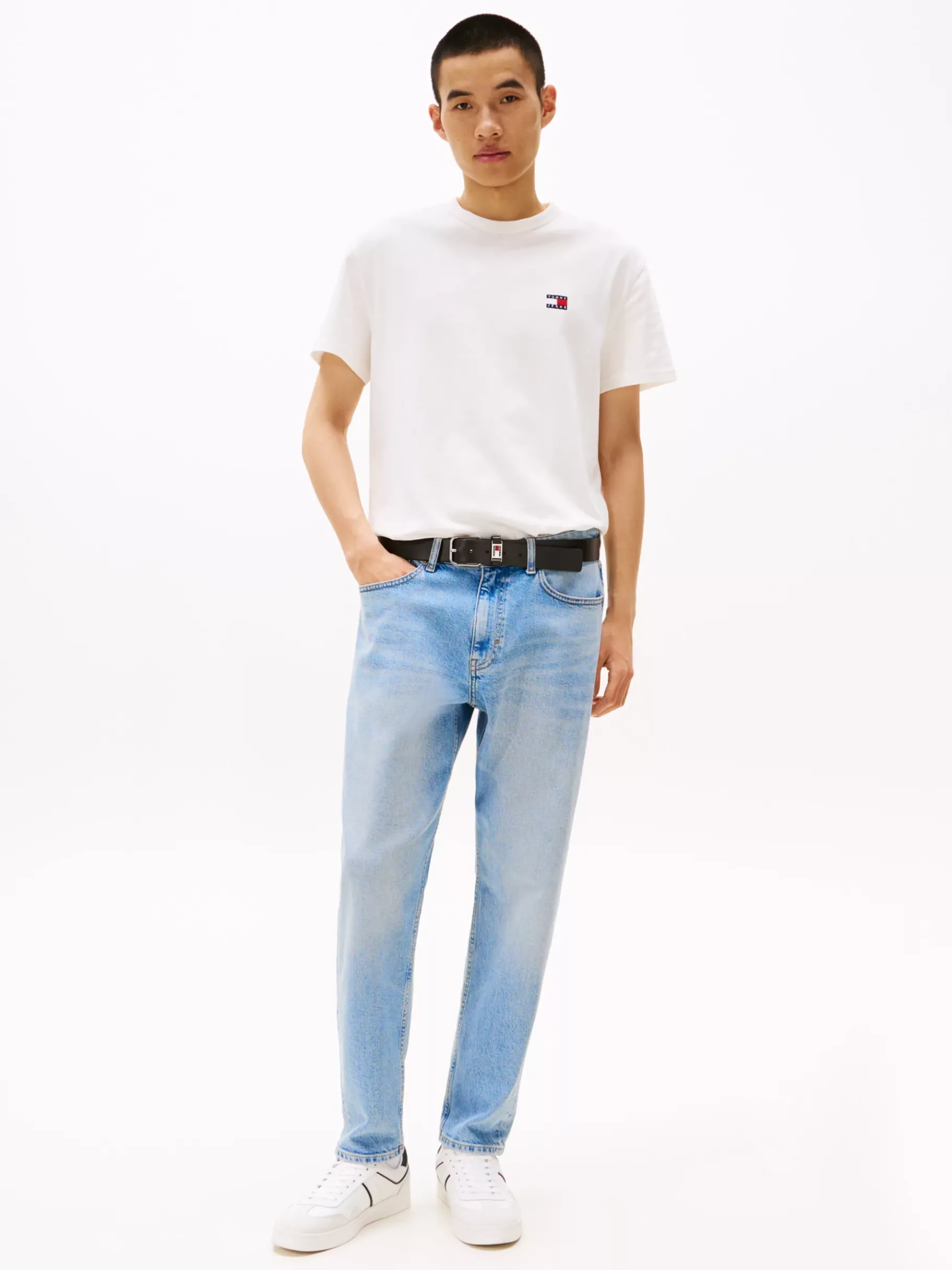 Tommy Hilfiger Tommy Badge T-Shirt ECRU Cheap