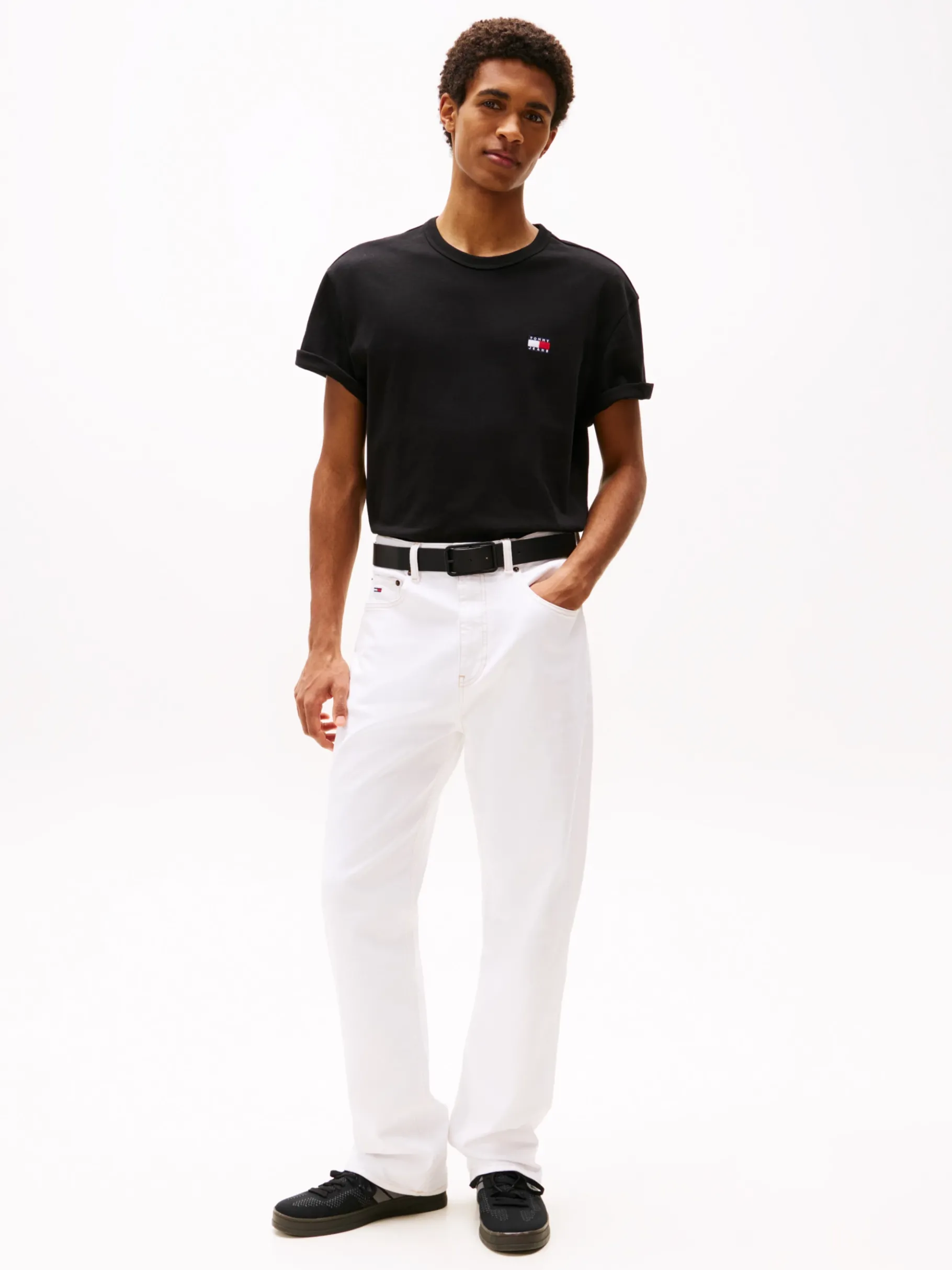 Tommy Hilfiger Tommy Badge T-Shirt BLACK Cheap