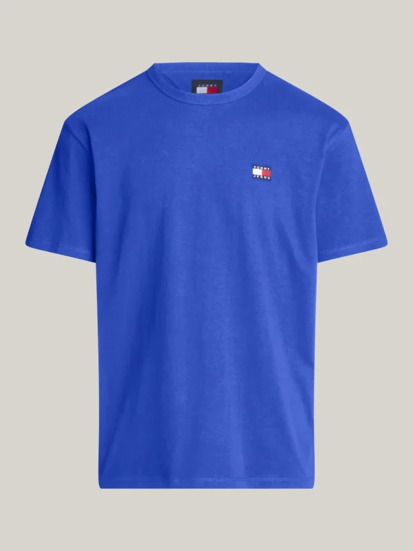 Tommy Hilfiger Tommy Badge T-Shirt mit Rundhalsausschnitt BRIGHT BLUE Cheap