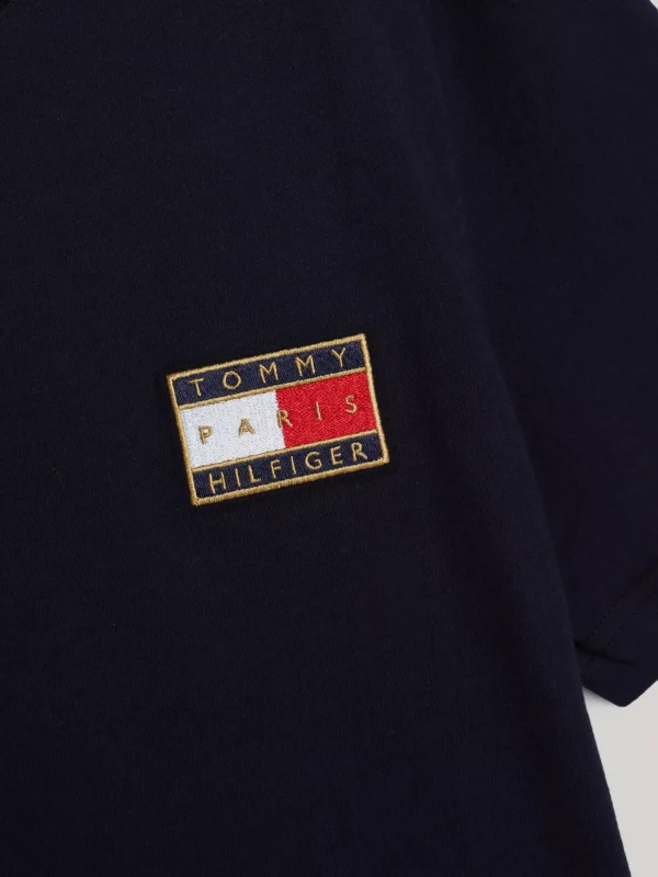 Tommy Hilfiger Paris 1985 Collection Slim Fit Poloshirt DESERT SKY Flash Sale