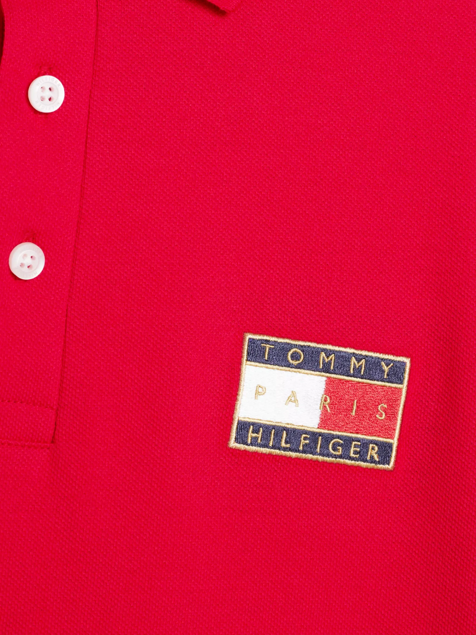 Tommy Hilfiger Paris 1985 Collection Slim Fit Poloshirt PRIMARY RED Flash Sale