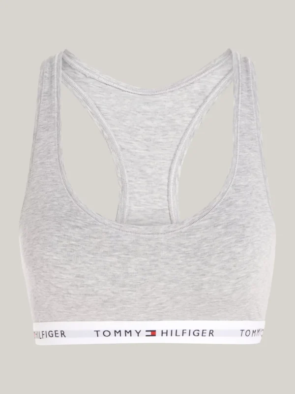 Tommy Hilfiger Tommy Icons ungefüttertes Bralette LIGHT GREY HEATHER Flash Sale