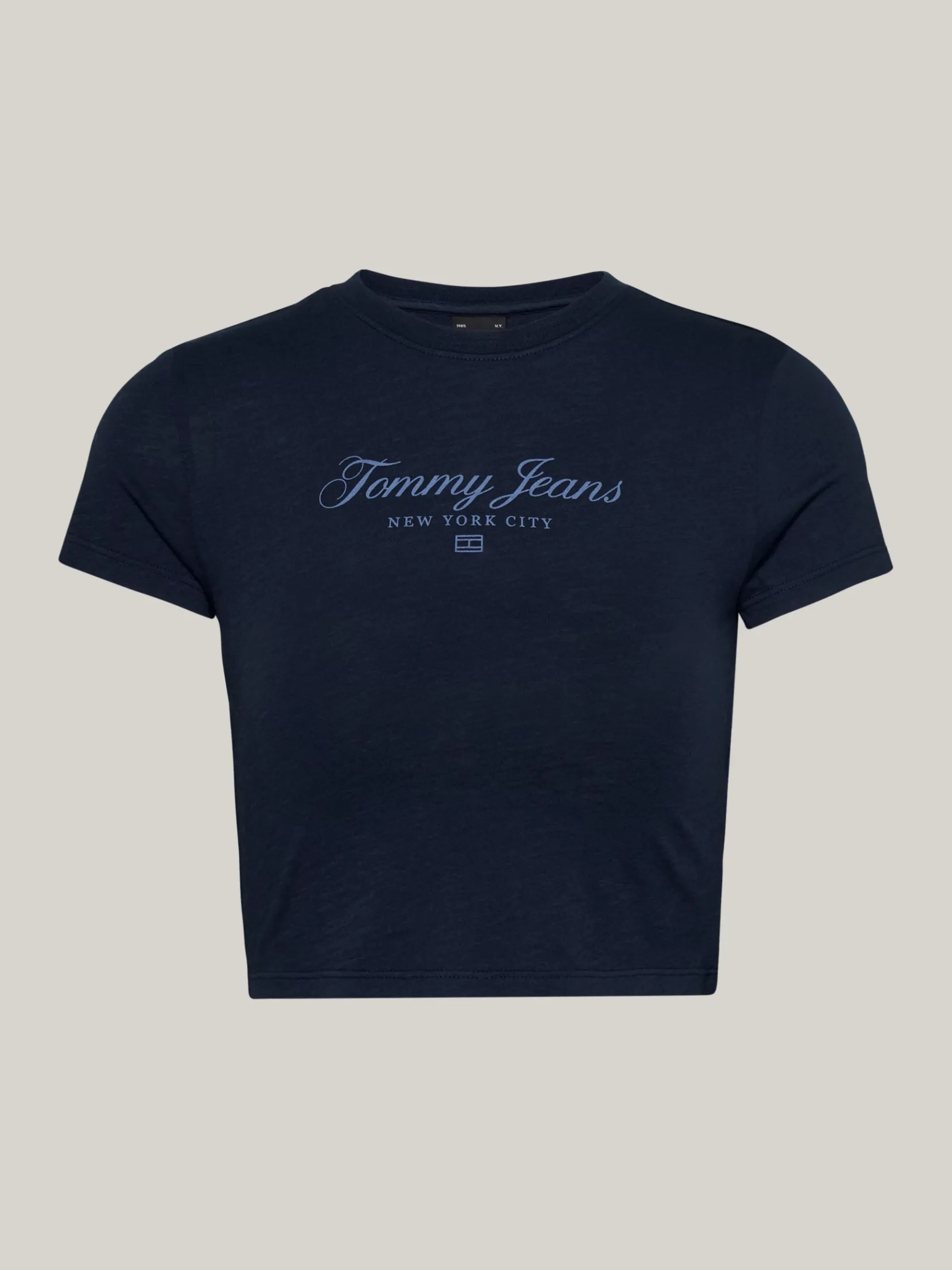 Tommy Hilfiger Tommy Prep Luxe Cropped Slim Fit T-Shirt DARK NIGHT NAVY Fashion