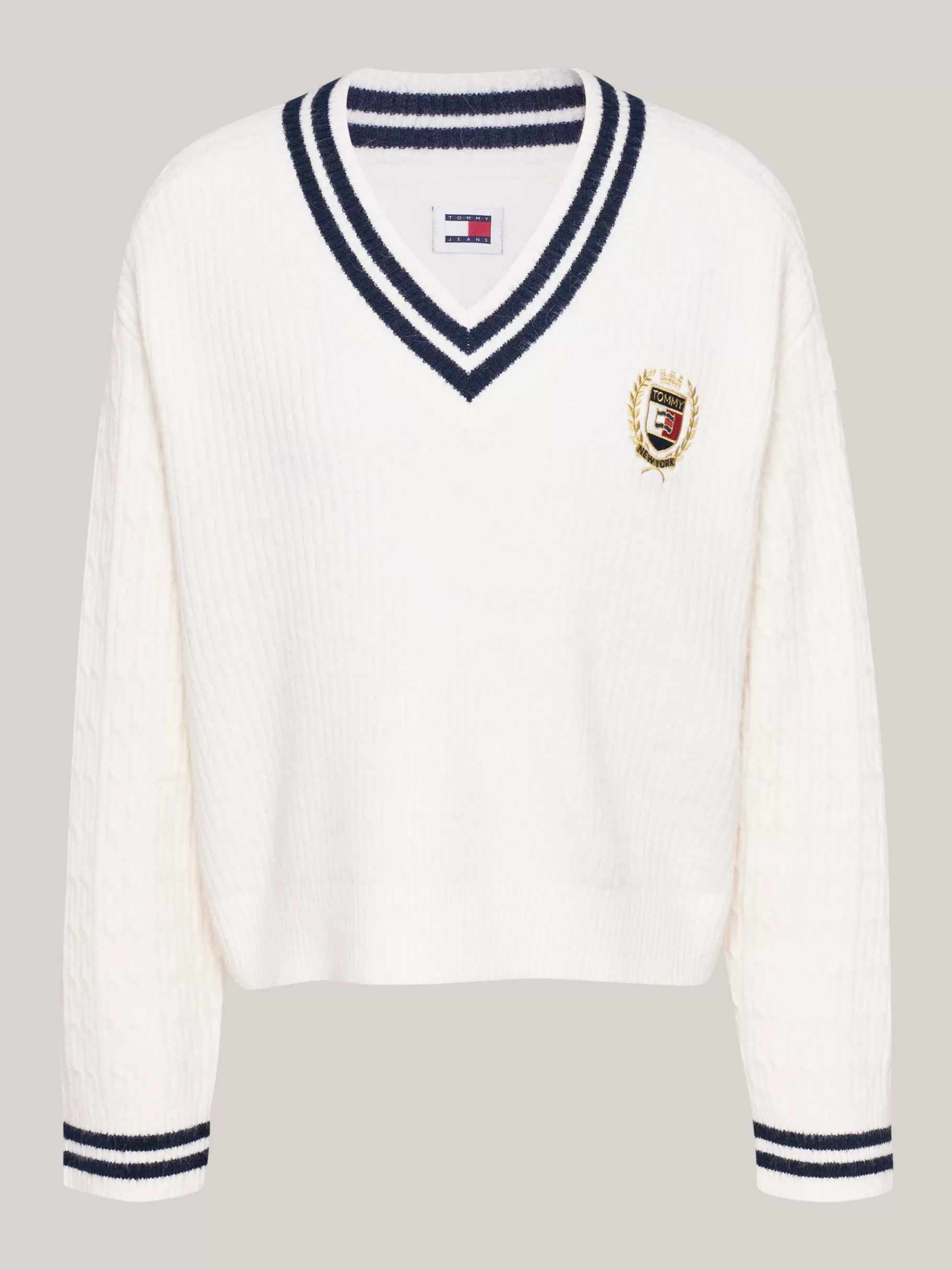 Tommy Hilfiger Tommy Prep Pullover mit Zopfmuster ANCIENT WHITE Cheap