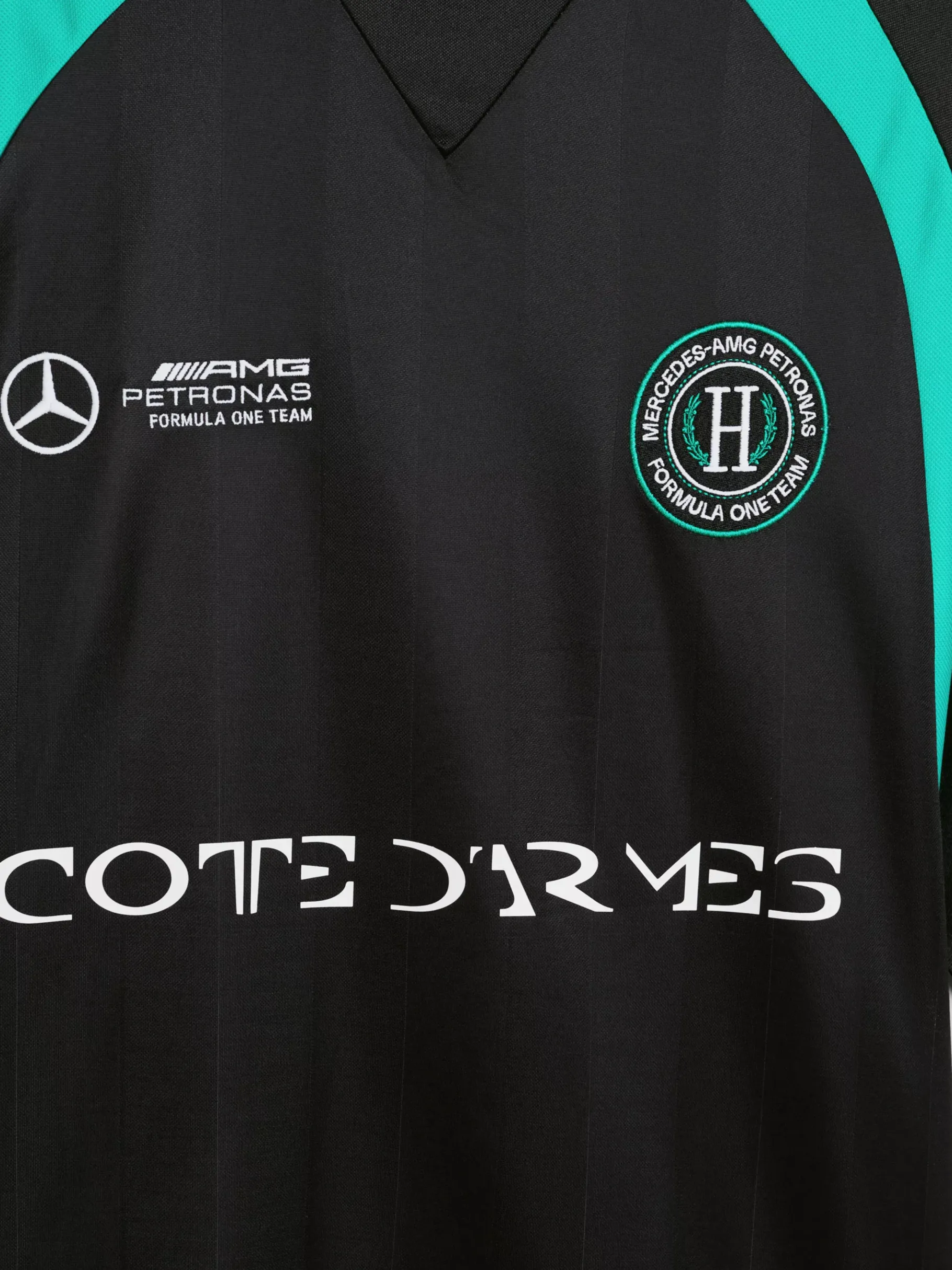 Tommy Hilfiger Tommy x Mercedes F1 x CR George Russell Fußball-T-Shirt BLACK Flash Sale