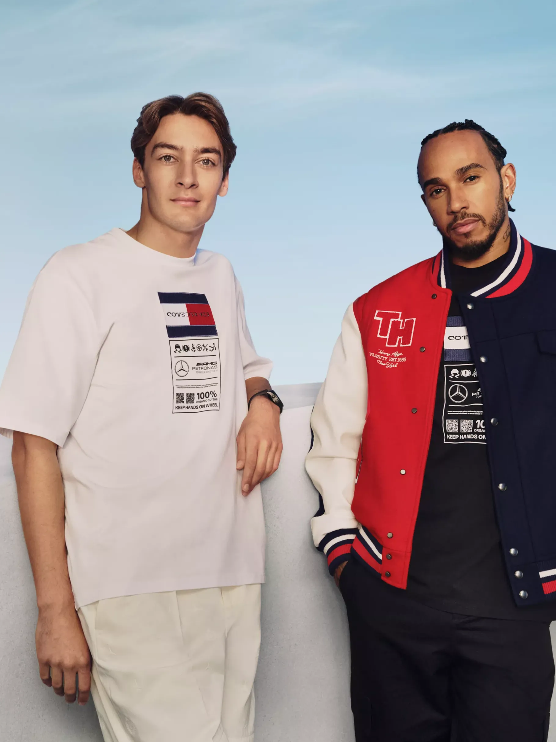 Tommy Hilfiger Tommy x Mercedes F1 x CR Logo-Chinos mit abnehmbaren Beinen HIGHLAND SPIRIT New