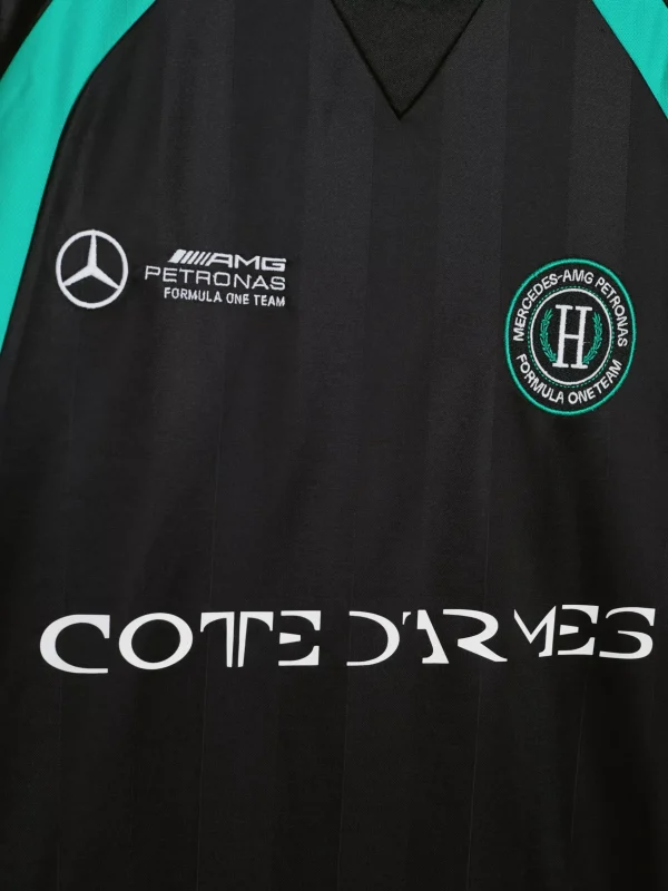 Tommy Hilfiger Tommy x Mercedes F1 x CR Lewis Hamilton Fußball-T-Shirt BLACK Cheap