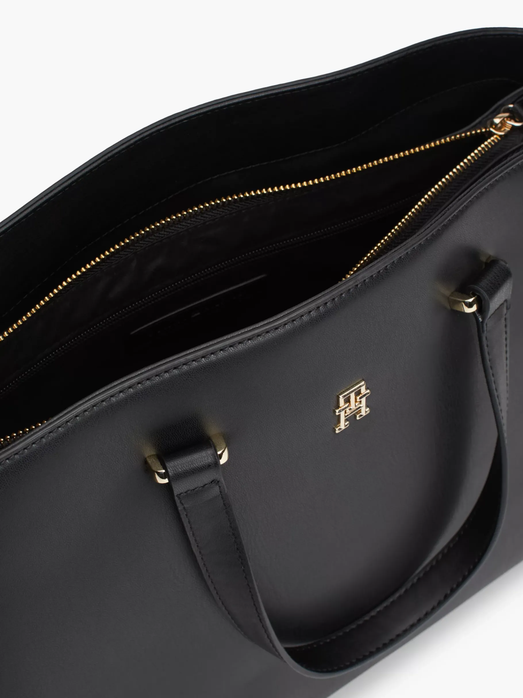 Tommy Hilfiger Tote-Bag mit TH-Monogramm BLACK New