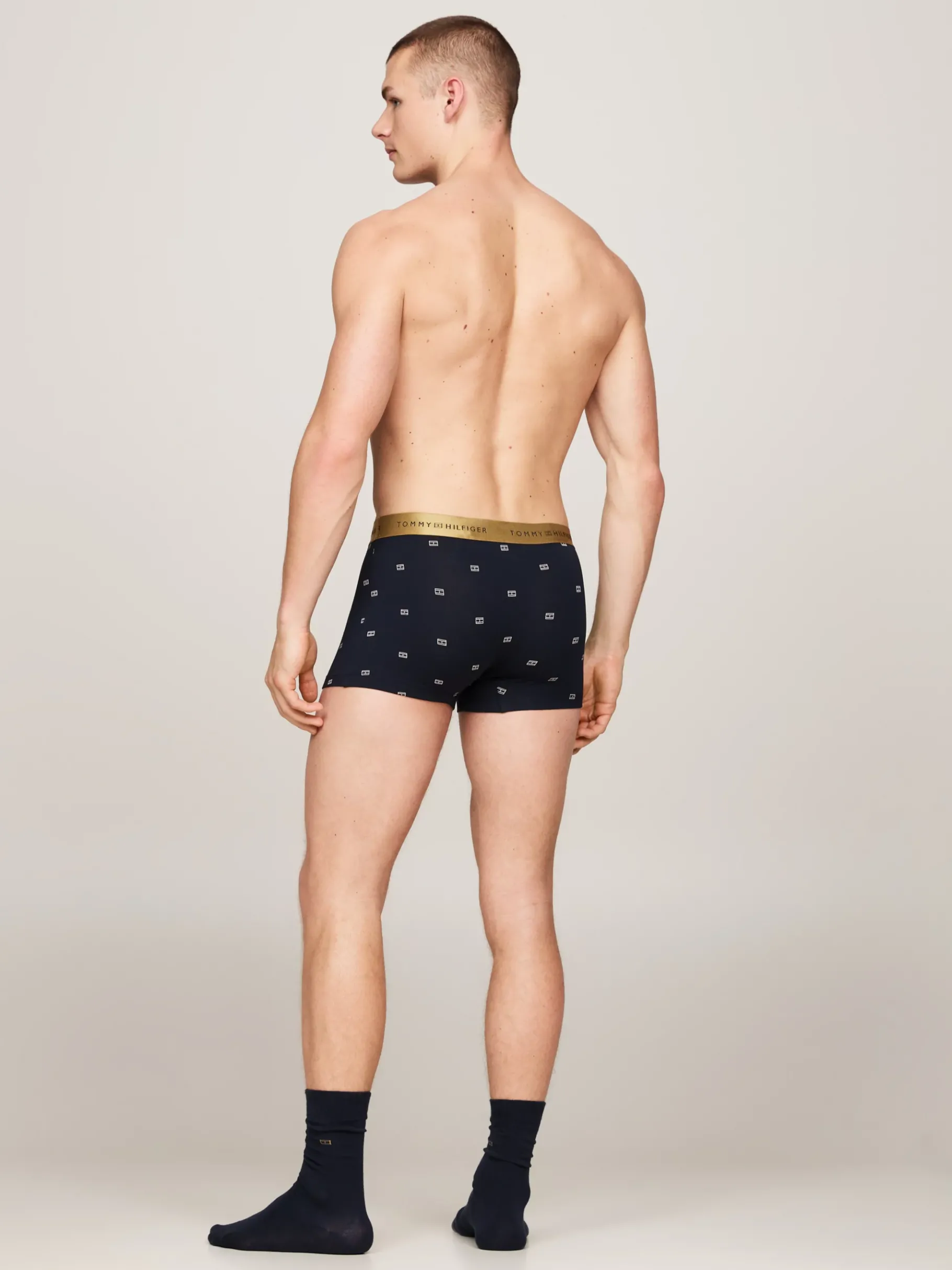 Tommy Hilfiger Trunk und Socken mit Print im Geschenkset OUTLINE FLAG DESERT SKY New