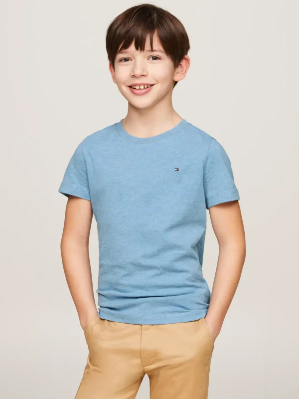 Tommy Hilfiger T-Shirt aus Bio-Baumwolle DARK ALLURE HEATHER Fashion