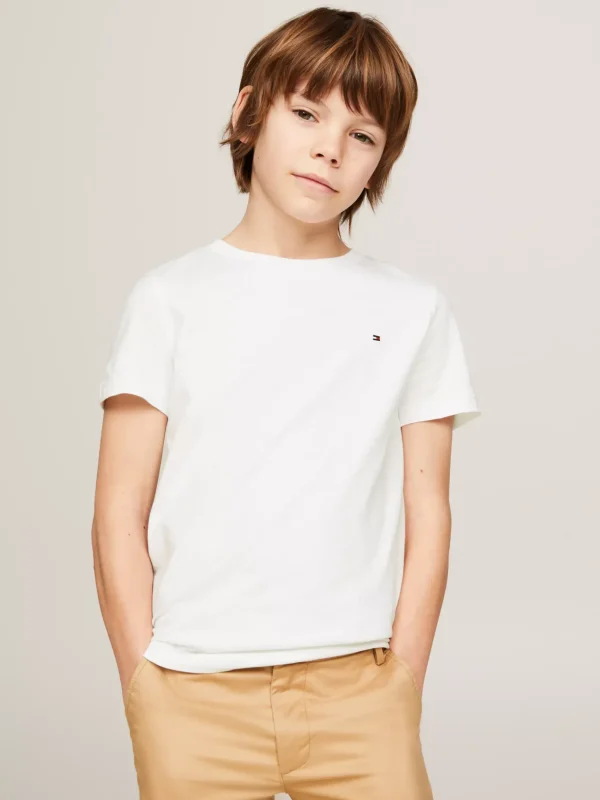 Tommy Hilfiger T-Shirt aus Bio-Baumwolle BRIGHT WHITE Best Sale