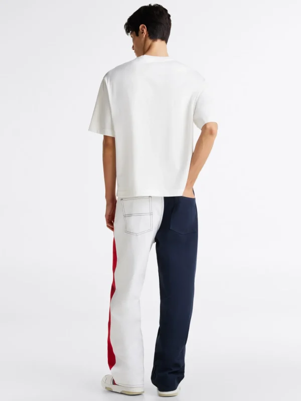 Tommy Hilfiger T-Shirt aus Jersey mit Flag-Logo WHITE Fashion