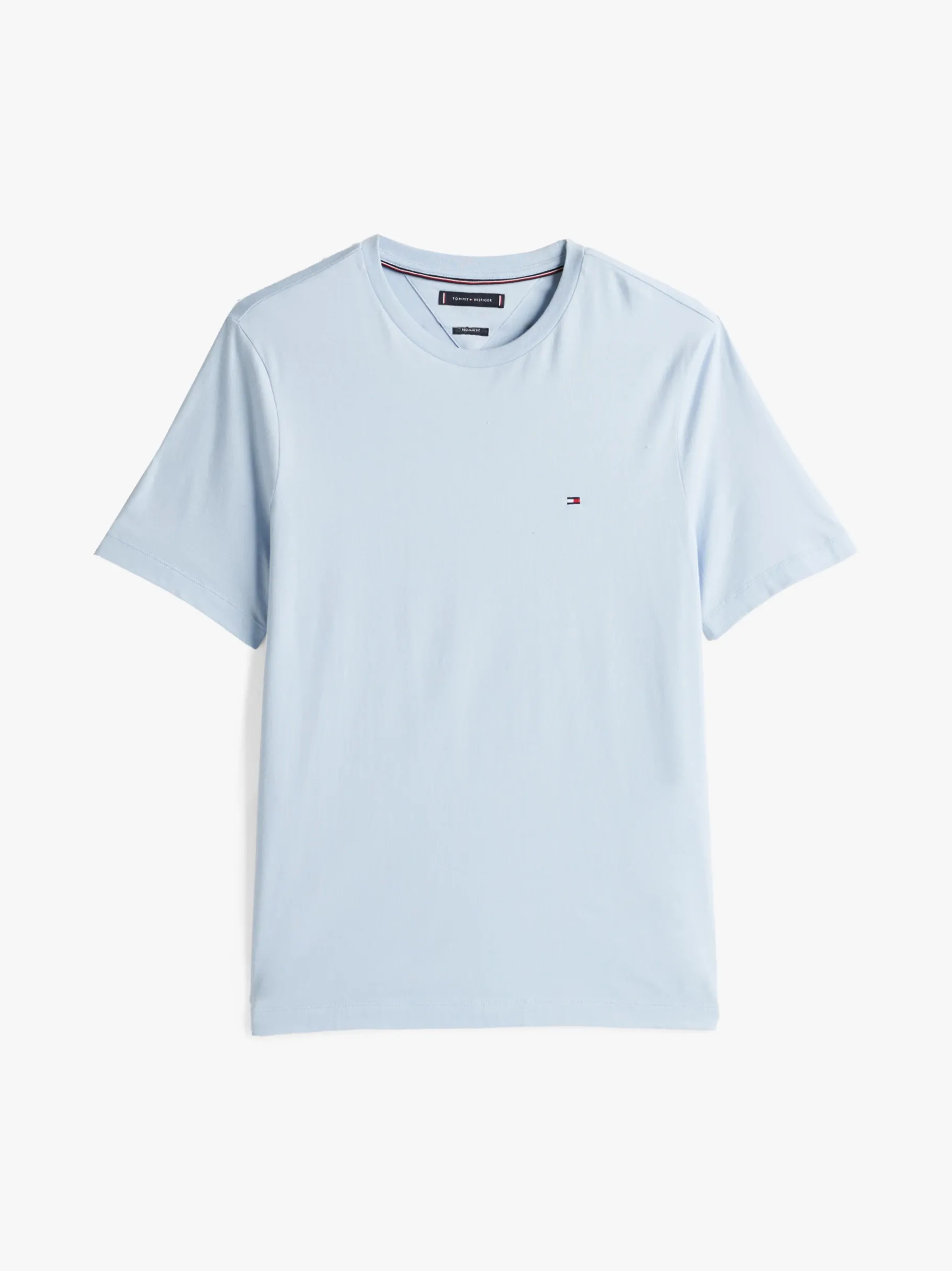 Tommy Hilfiger T-Shirt mit Flag-Stickerei BREEZY BLUE Flash Sale