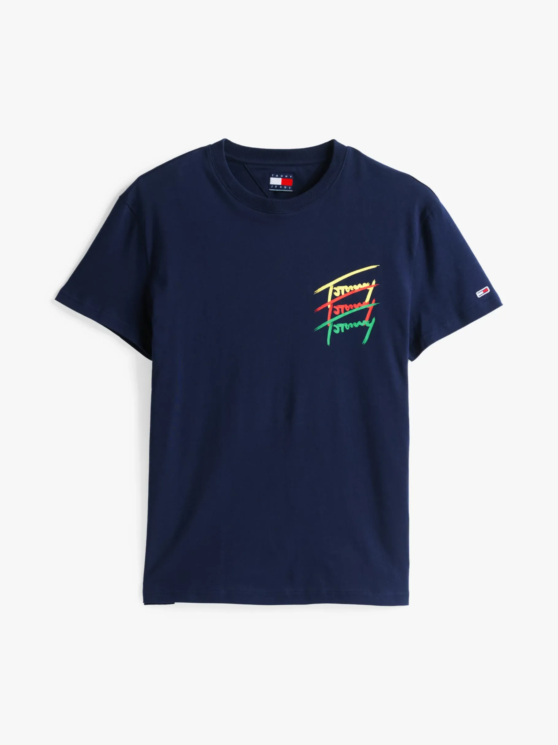 Tommy Hilfiger T-Shirt mit Grafik-Logo hinten DARK NIGHT NAVY Fashion