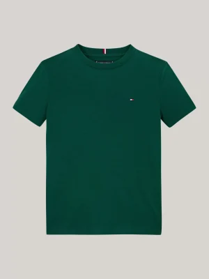 Tommy Hilfiger T-Shirt mit Kontrast-Rundhalsausschnitt ORNAMENTAL GREEN Sale