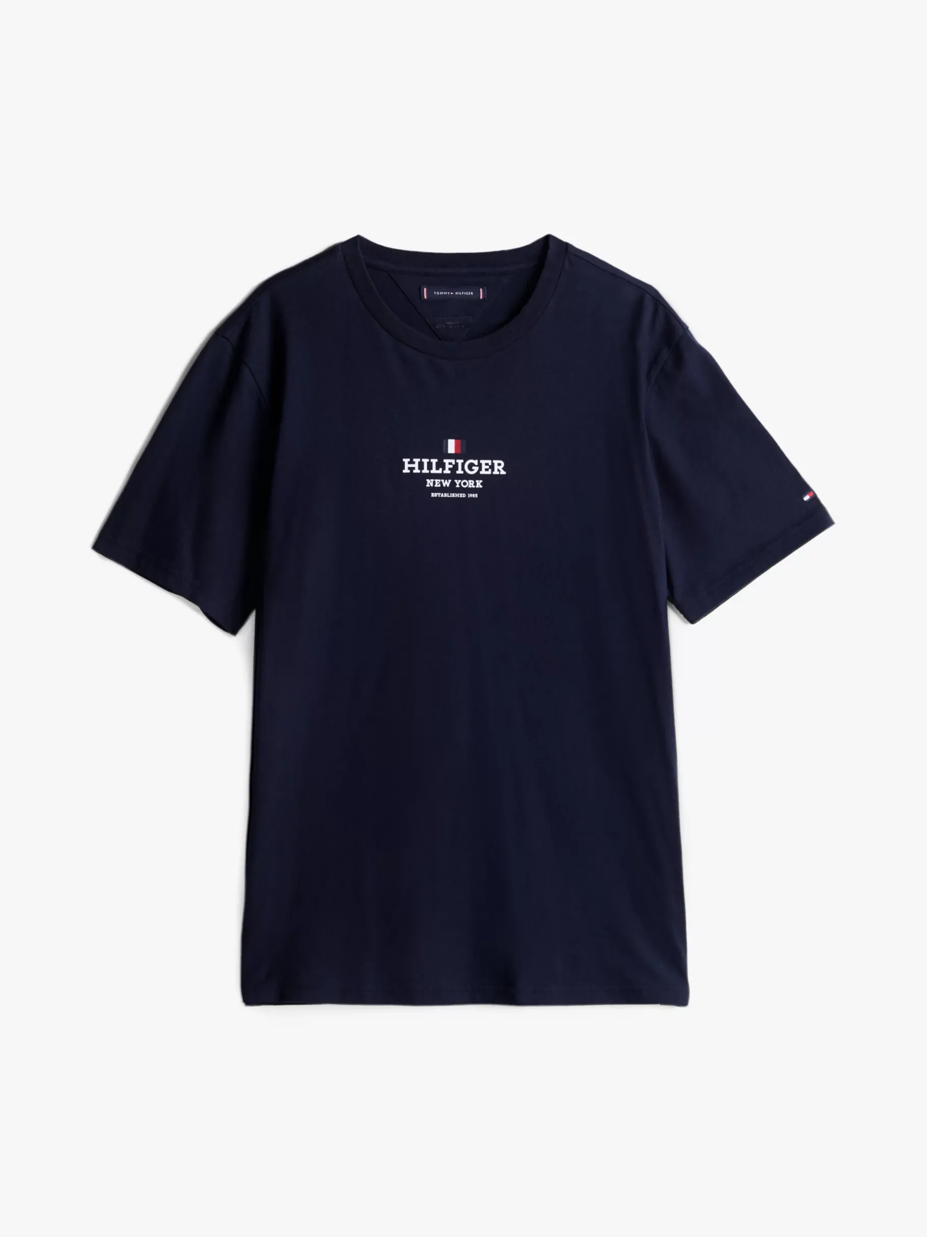 Tommy Hilfiger T-Shirt mit Logo und Rundhalsausschnitt DESERT SKY Flash Sale