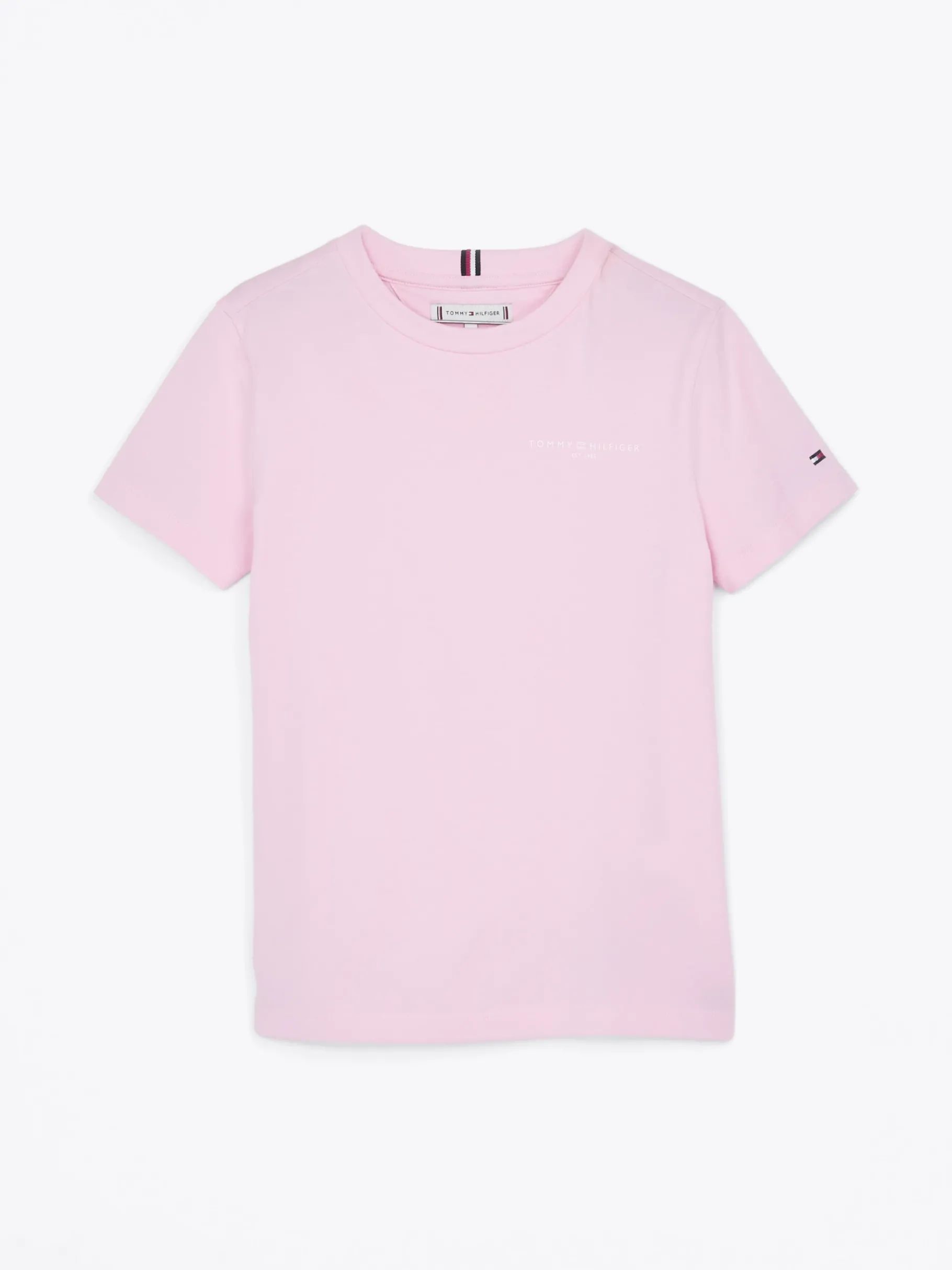 Tommy Hilfiger T-Shirt mit Logo und Rundhalsauschnitt PINK SUGAR Hot