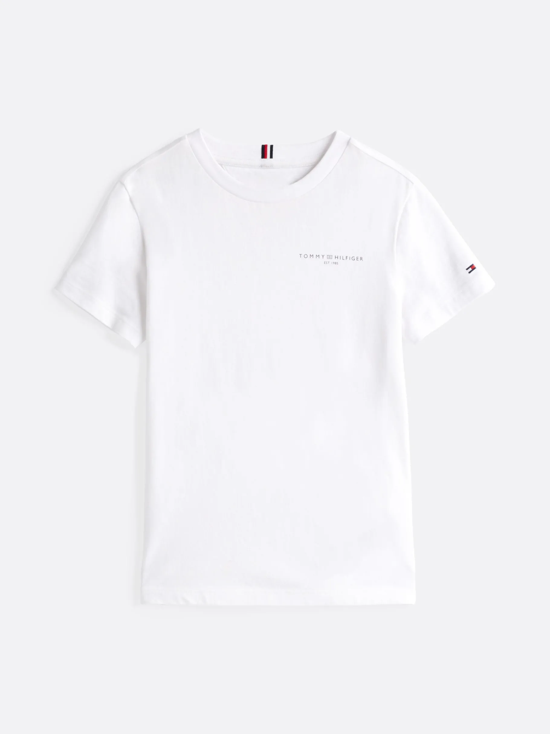Tommy Hilfiger T-Shirt mit Logo und Rundhalsauschnitt WHITE Online