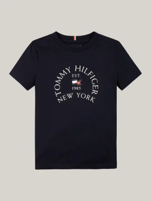 Tommy Hilfiger T-Shirt mit Logo-Print und Rundhalsausschnitt DESERT SKY Cheap