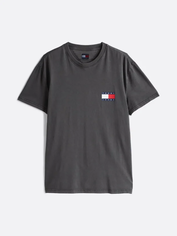 Tommy Hilfiger T-Shirt mit Rückenlogo und Rundhalsausschnitt BLACK Hot