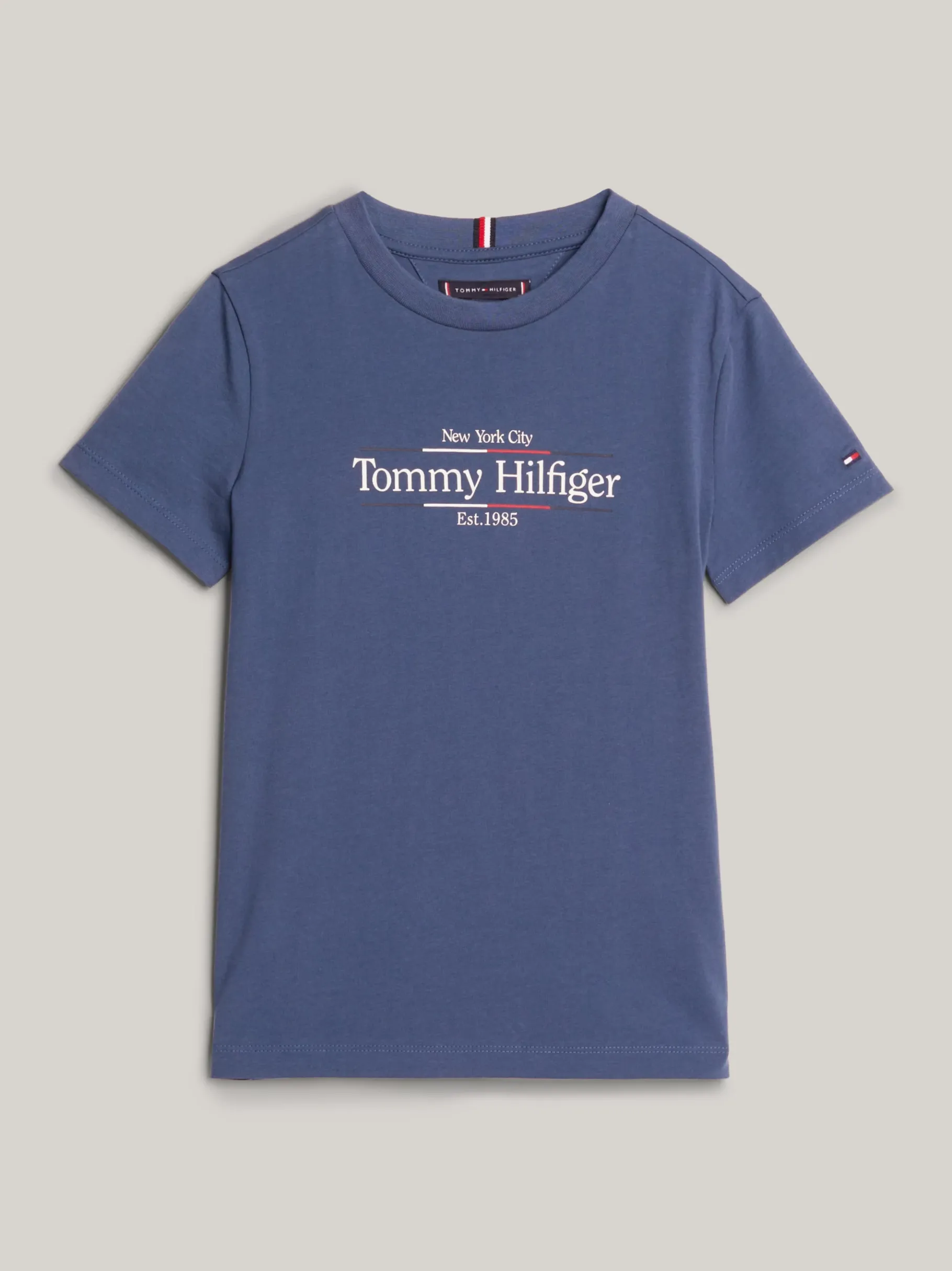 Tommy Hilfiger T-Shirt mit Rundhalsausschnitt und Logoprint AEGEAN SEA Discount