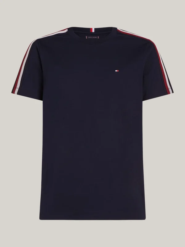 Tommy Hilfiger T-Shirt mit schattierten Global-Streifen DESERT SKY Hot