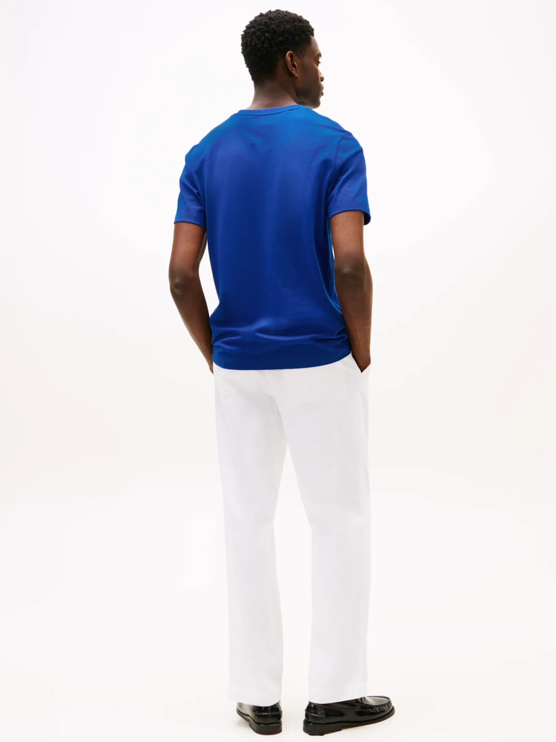 Tommy Hilfiger T-Shirt mit V-Ausschnitt WEDGE BLUE New