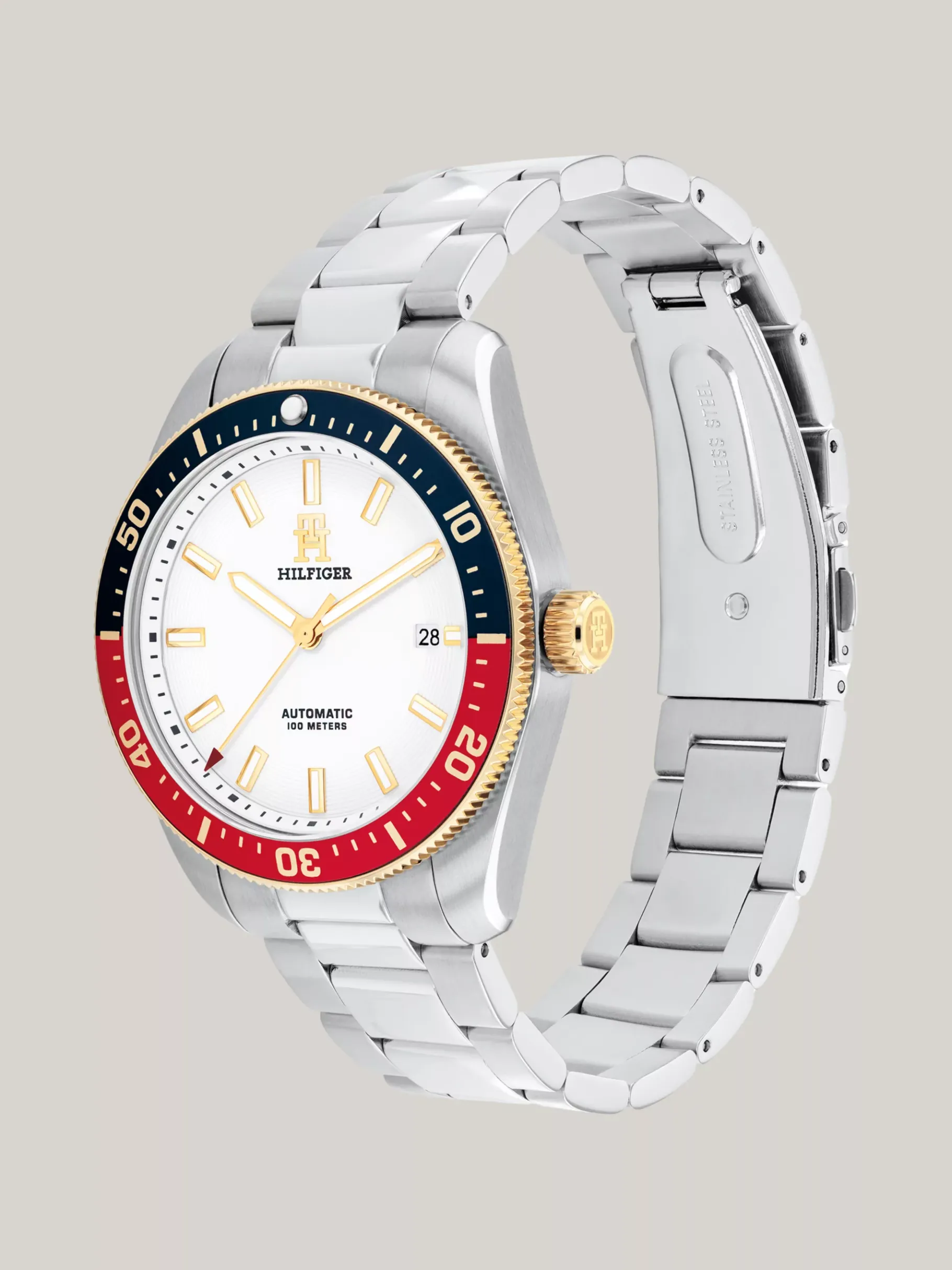 Tommy Hilfiger Uhr aus Edelstahl mit Gliederarmband TWO TONE Fashion