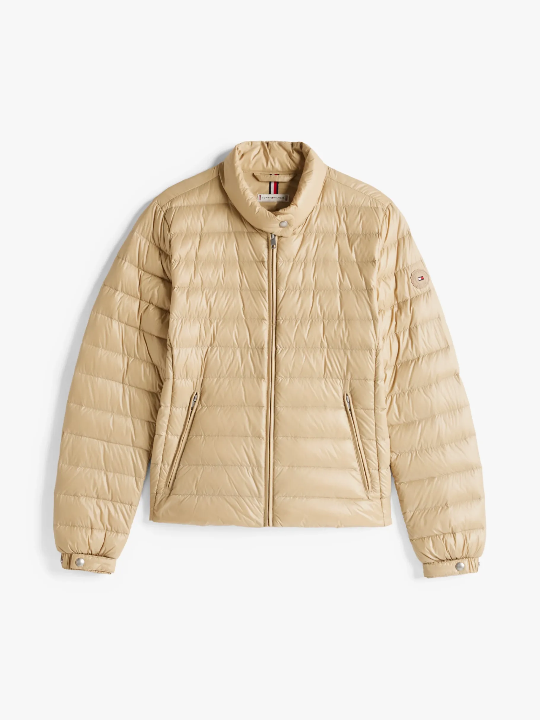 Tommy Hilfiger Ultraleichte Daunenjacke mit Stehkragen SANDALWOOD Best