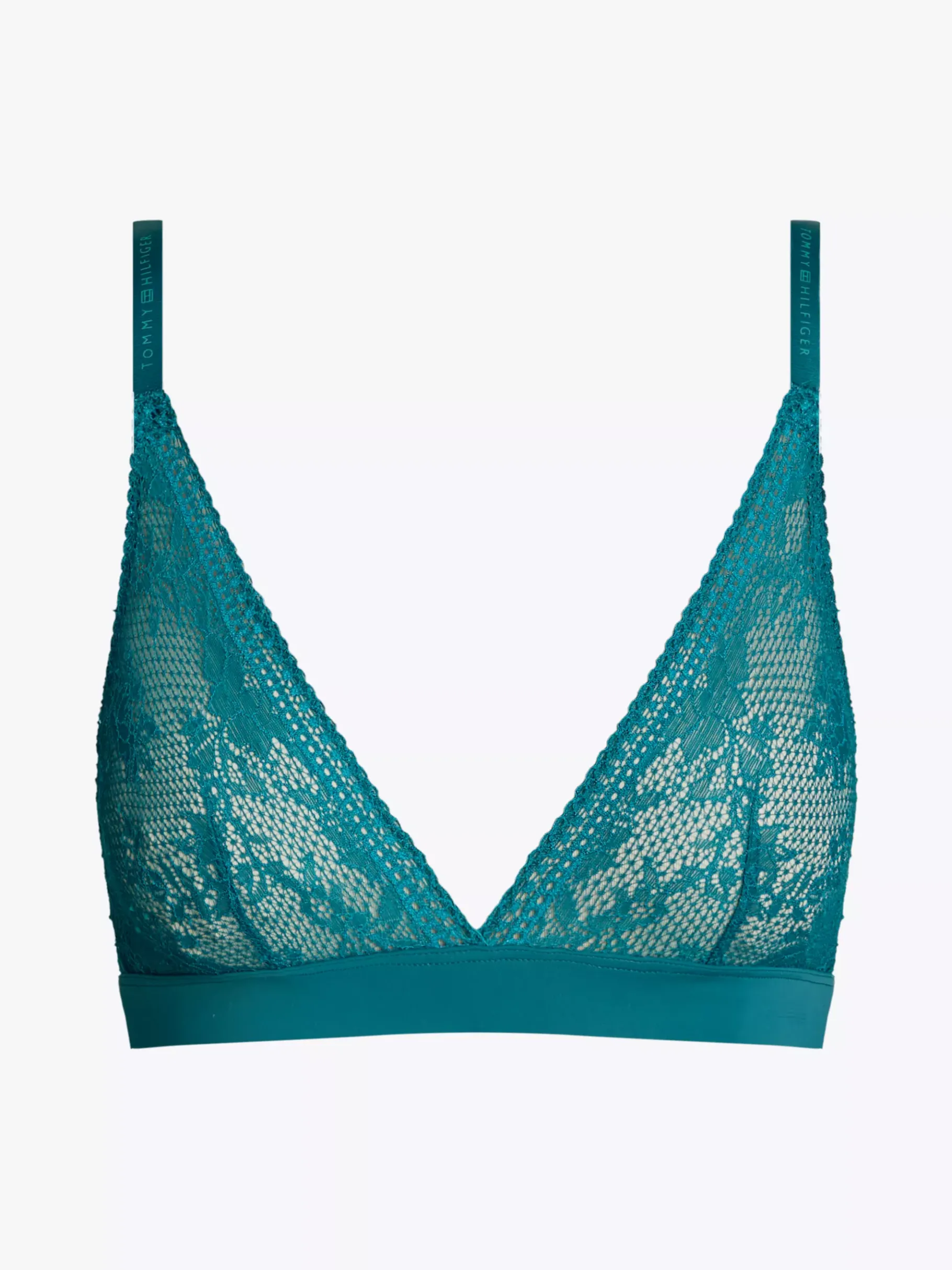 Tommy Hilfiger Ungefütterter Triangel-BH aus Spitze MIDNIGHT TURQUOISE Hot