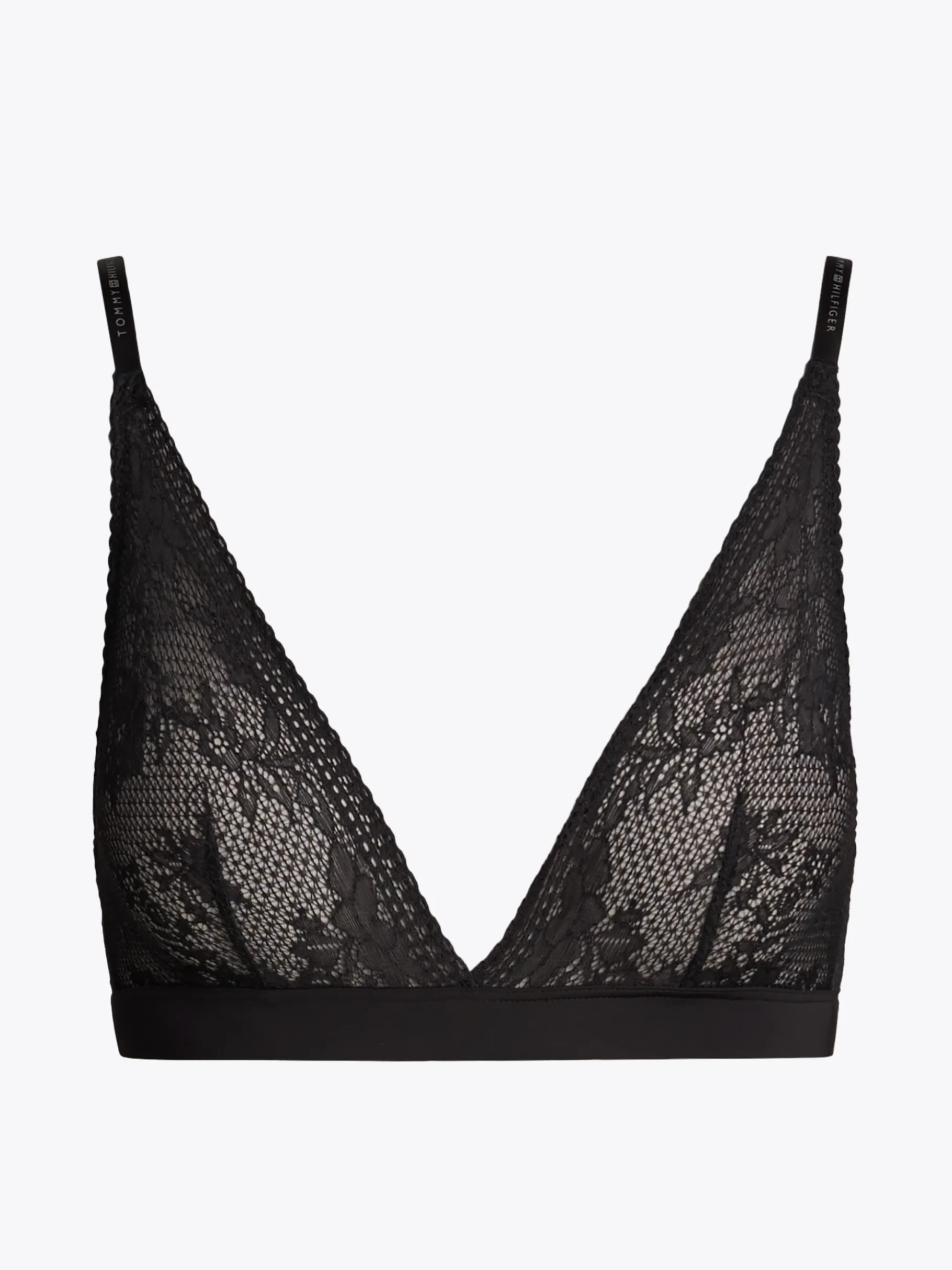 Tommy Hilfiger Ungefütterter Triangel-BH aus Spitze BLACK Flash Sale