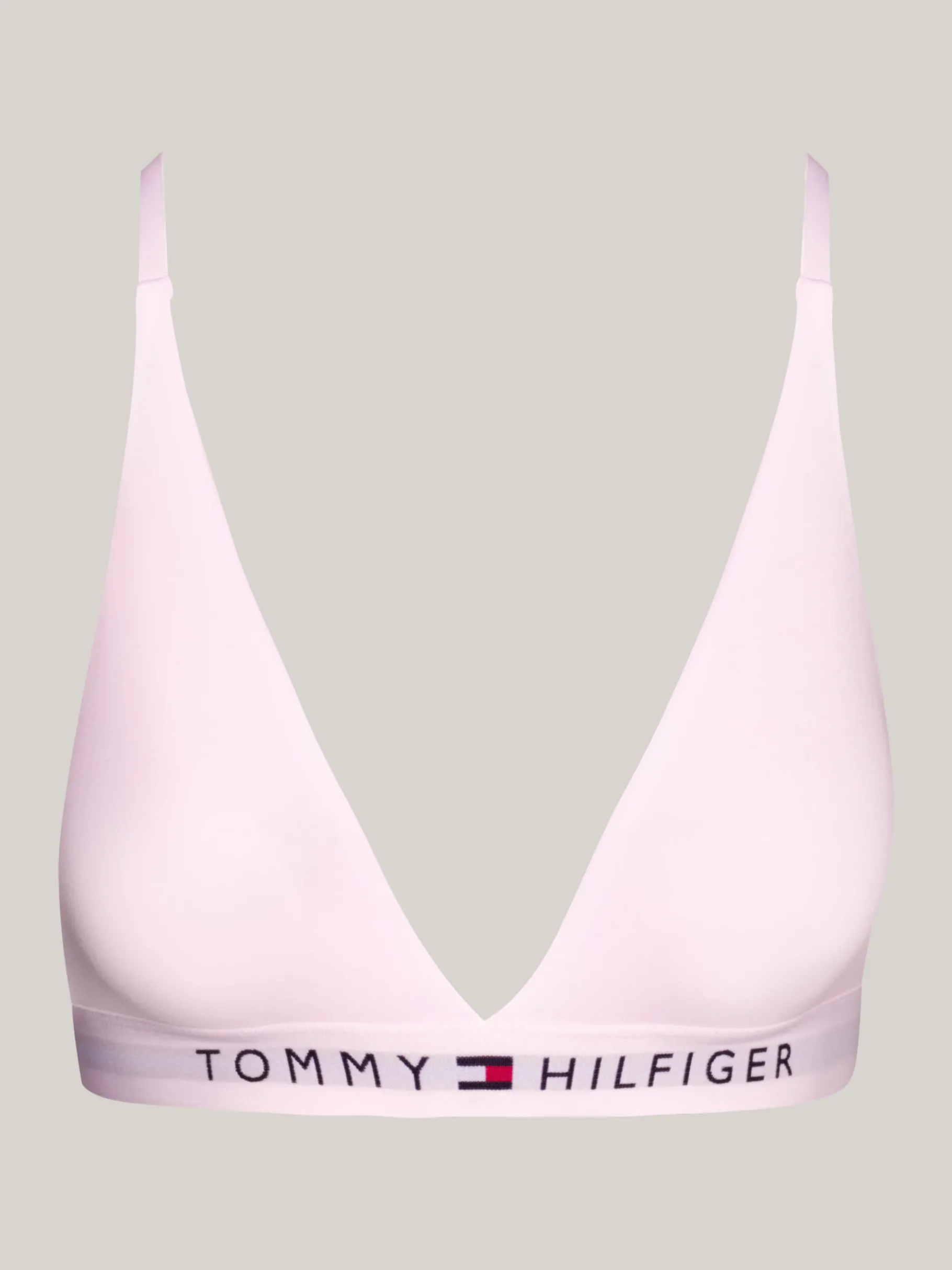 Tommy Hilfiger Ungefütterter Triangel-BH mit Logo LIGHT PINK Hot