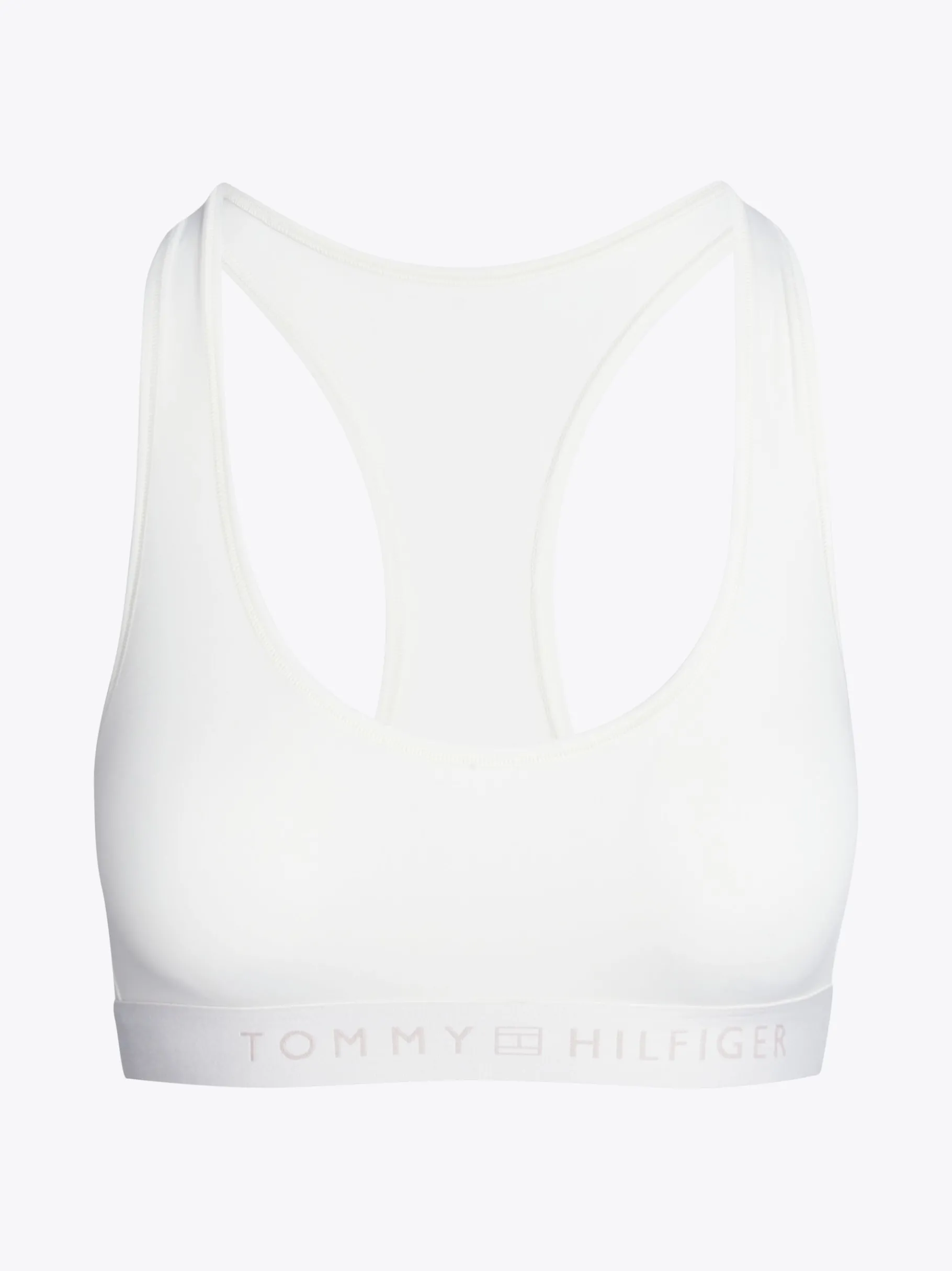 Tommy Hilfiger Ungefüttertes Bralette mit Logo IVORY Flash Sale