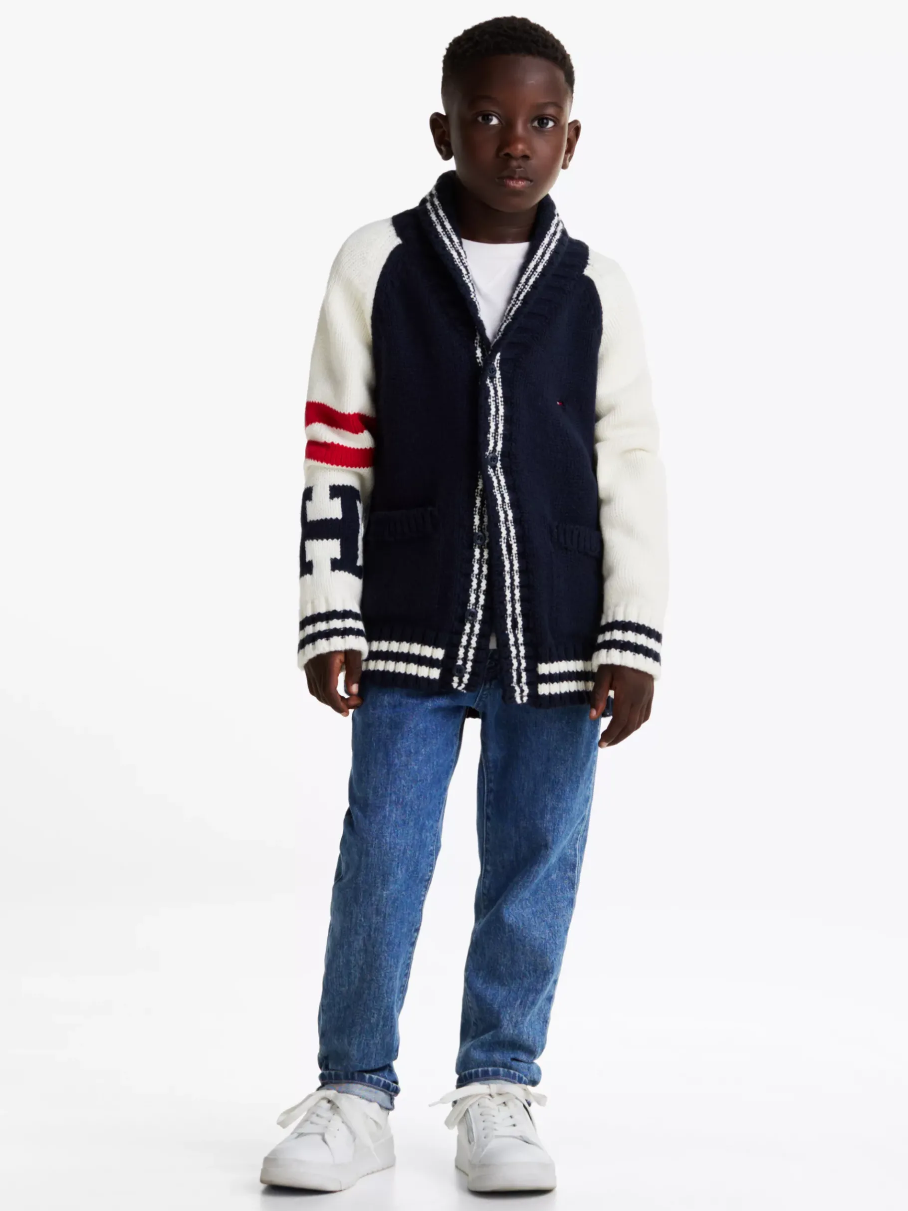 Tommy Hilfiger Varsity College-Cardigan DARK NIGHT NAVY CLRBLOCK Store