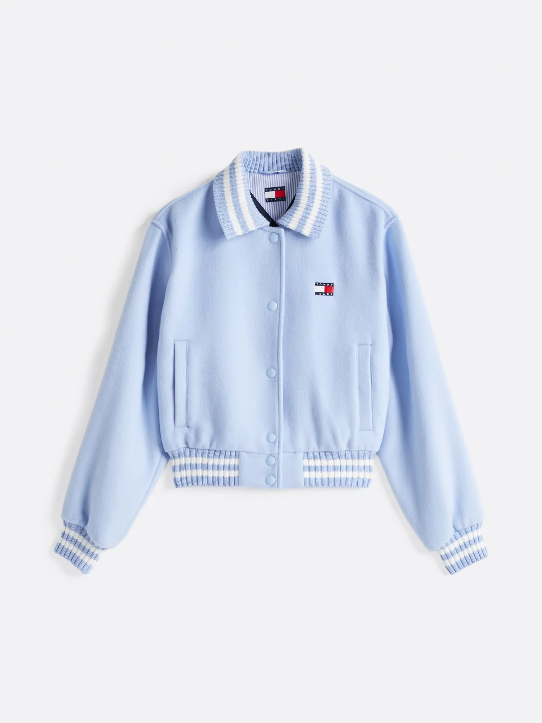 Tommy Hilfiger Varsity Cropped Fit Bomberjacke SWEET BLUE New