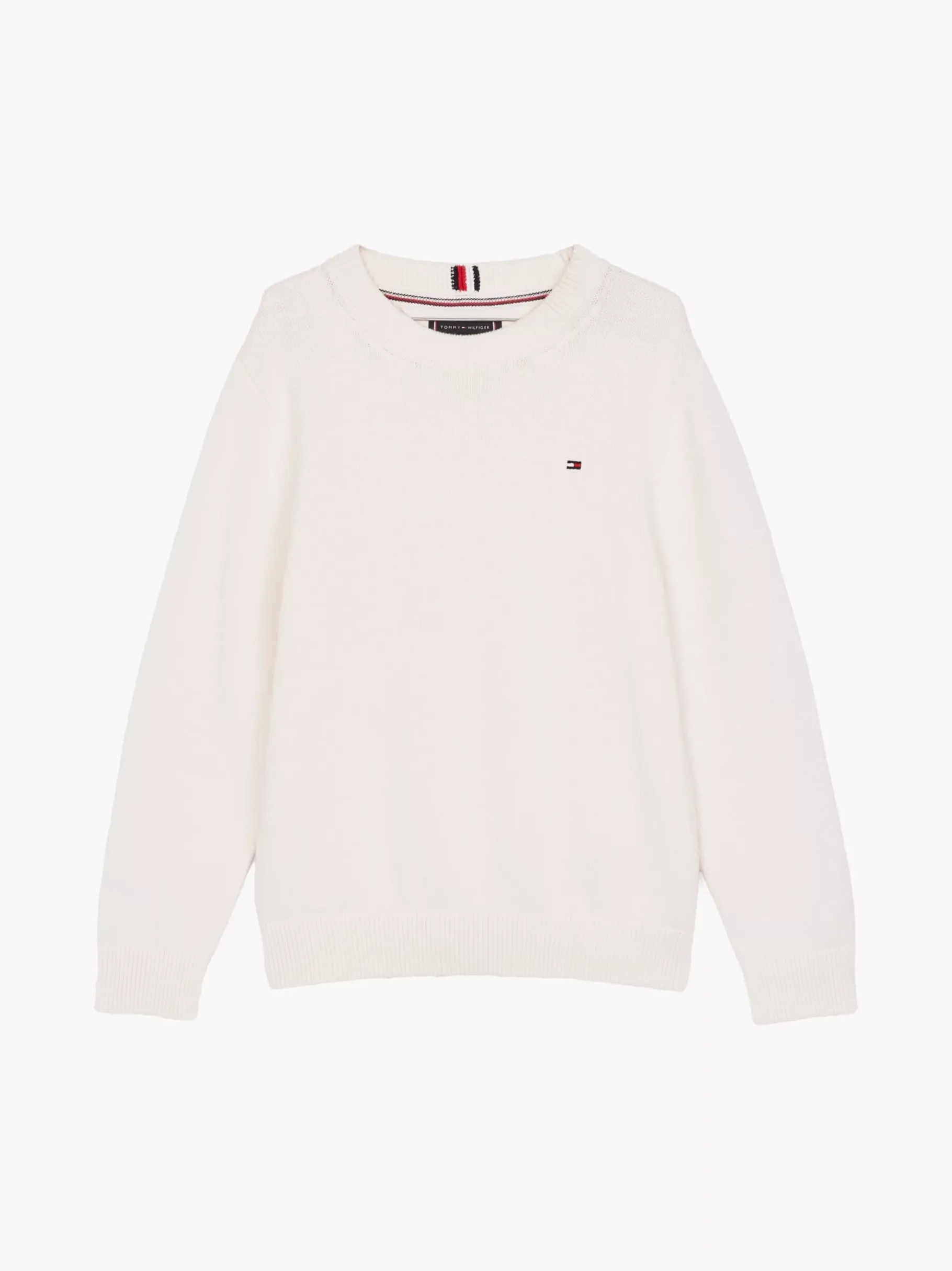 Tommy Hilfiger Varsity Pullover mit Ellenbogen-Patches IVORY PETAL Fashion
