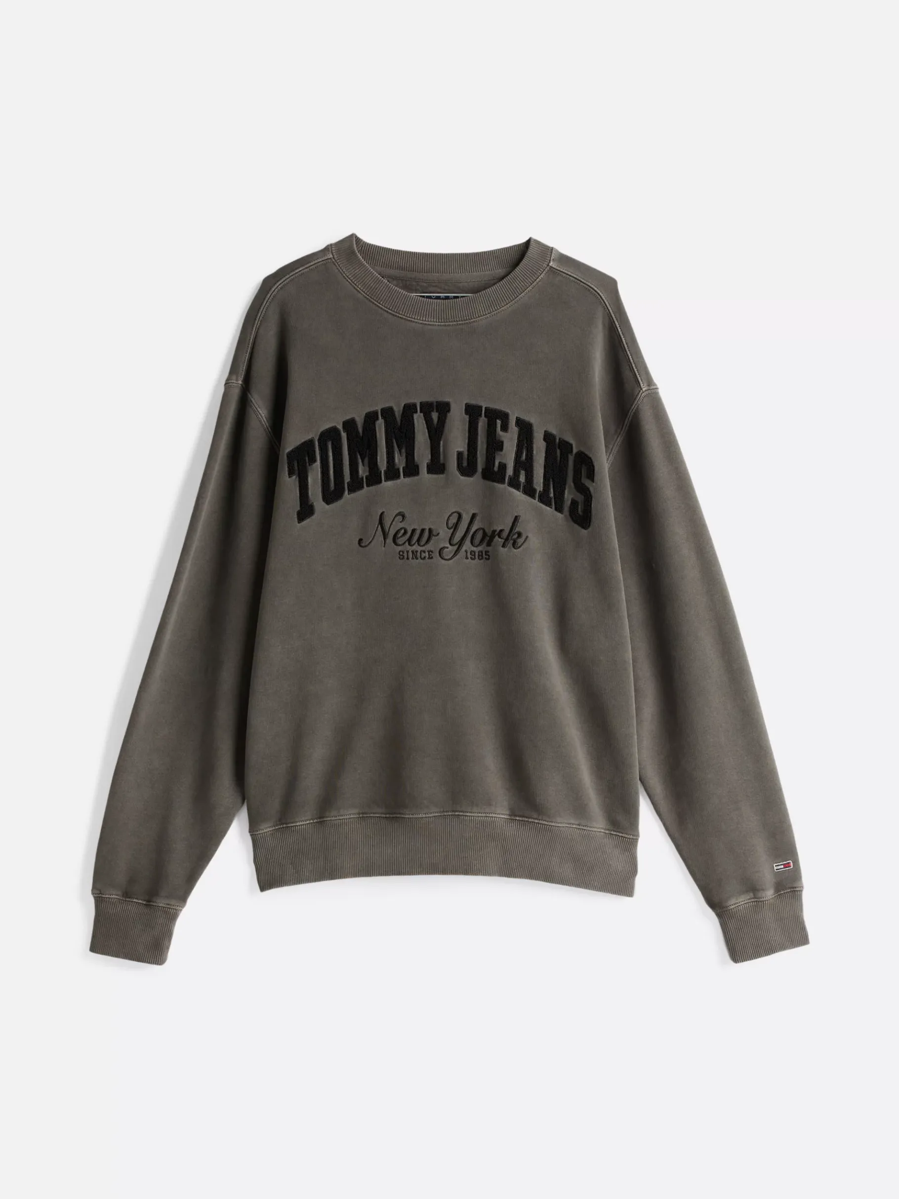 Tommy Hilfiger Varsity Relaxed Fit Sweatshirt mit Waschung BLACK Online