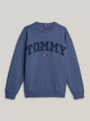 Tommy Hilfiger Varsity Rundhals-Sweatshirt mit Logo AEGEAN SEA Fashion