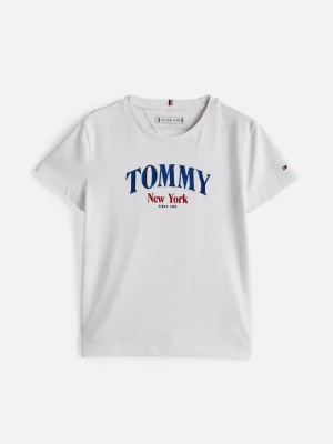Tommy Hilfiger Varsity Rundhals-T-Shirt mit Logo WHITE Cheap