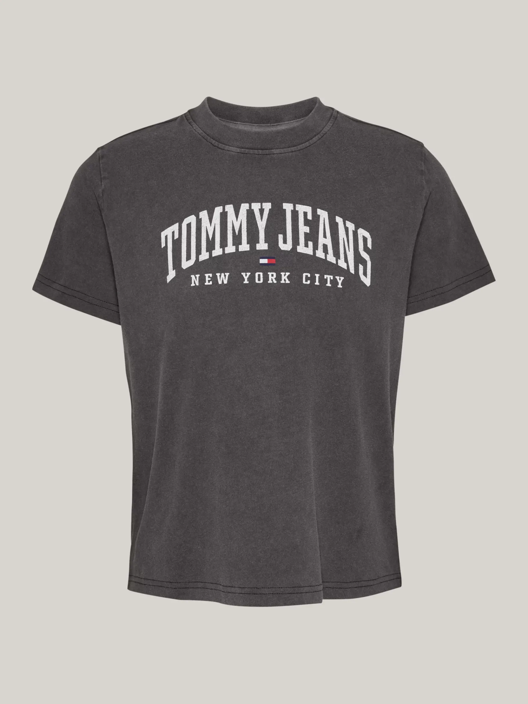 Tommy Hilfiger Varsity Rundhals-T-Shirt mit Logo BLACK Fashion