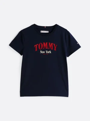 Tommy Hilfiger Varsity Rundhals-T-Shirt mit Logo DARK NIGHT NAVY Sale