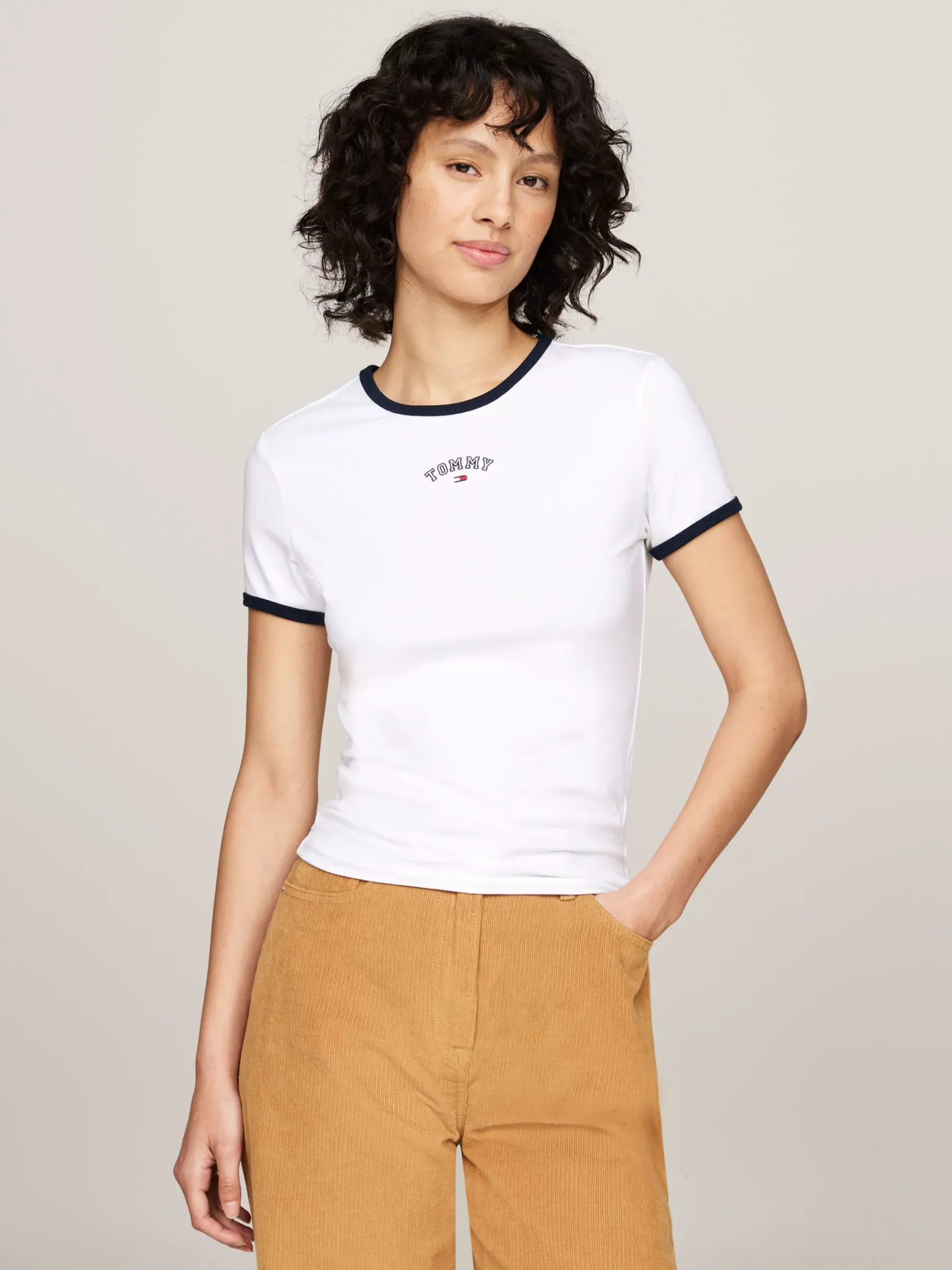 Tommy Hilfiger Varsity Slim Fit T-Shirt WHITE Fashion