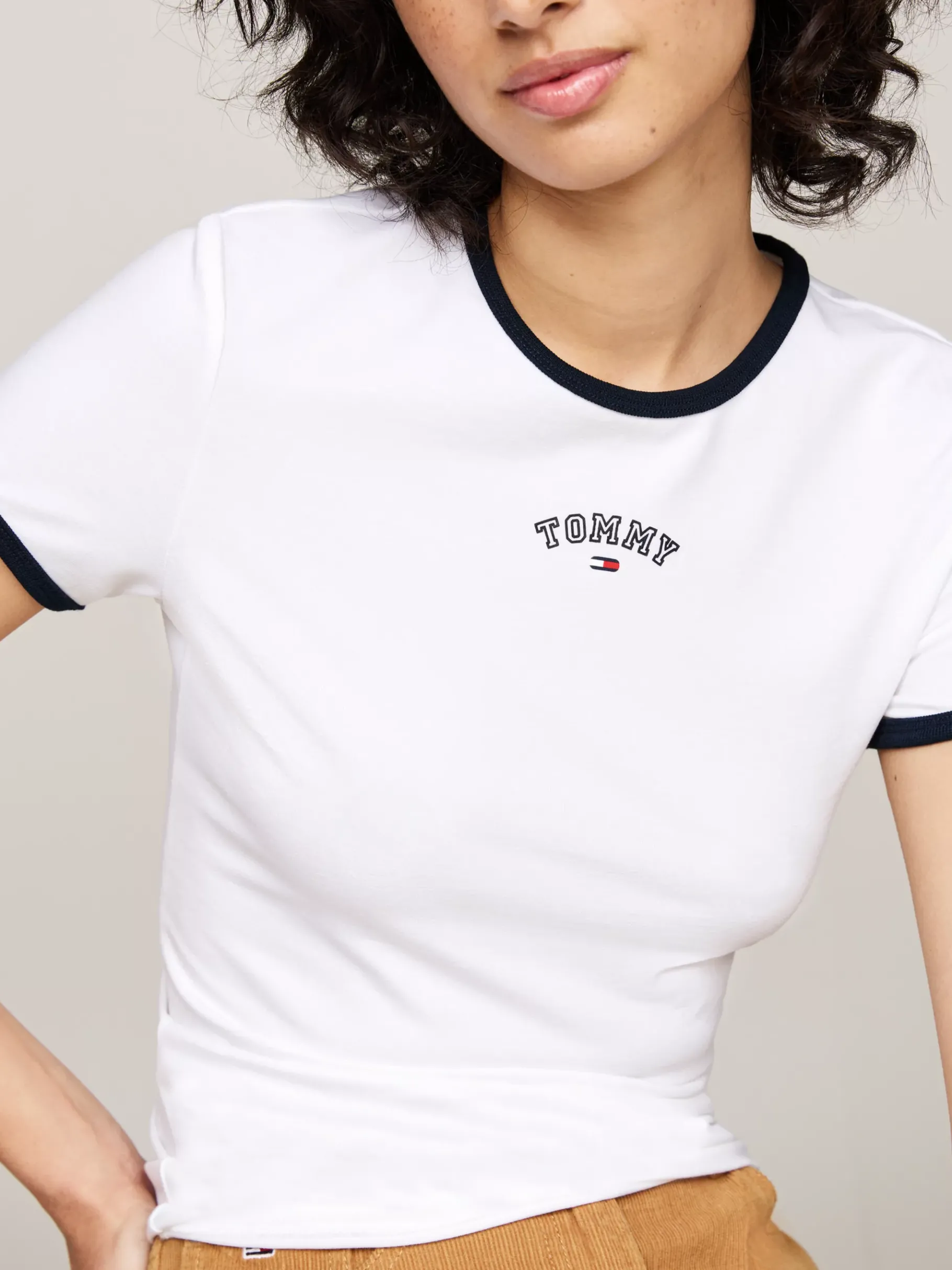 Tommy Hilfiger Varsity Slim Fit T-Shirt WHITE Fashion