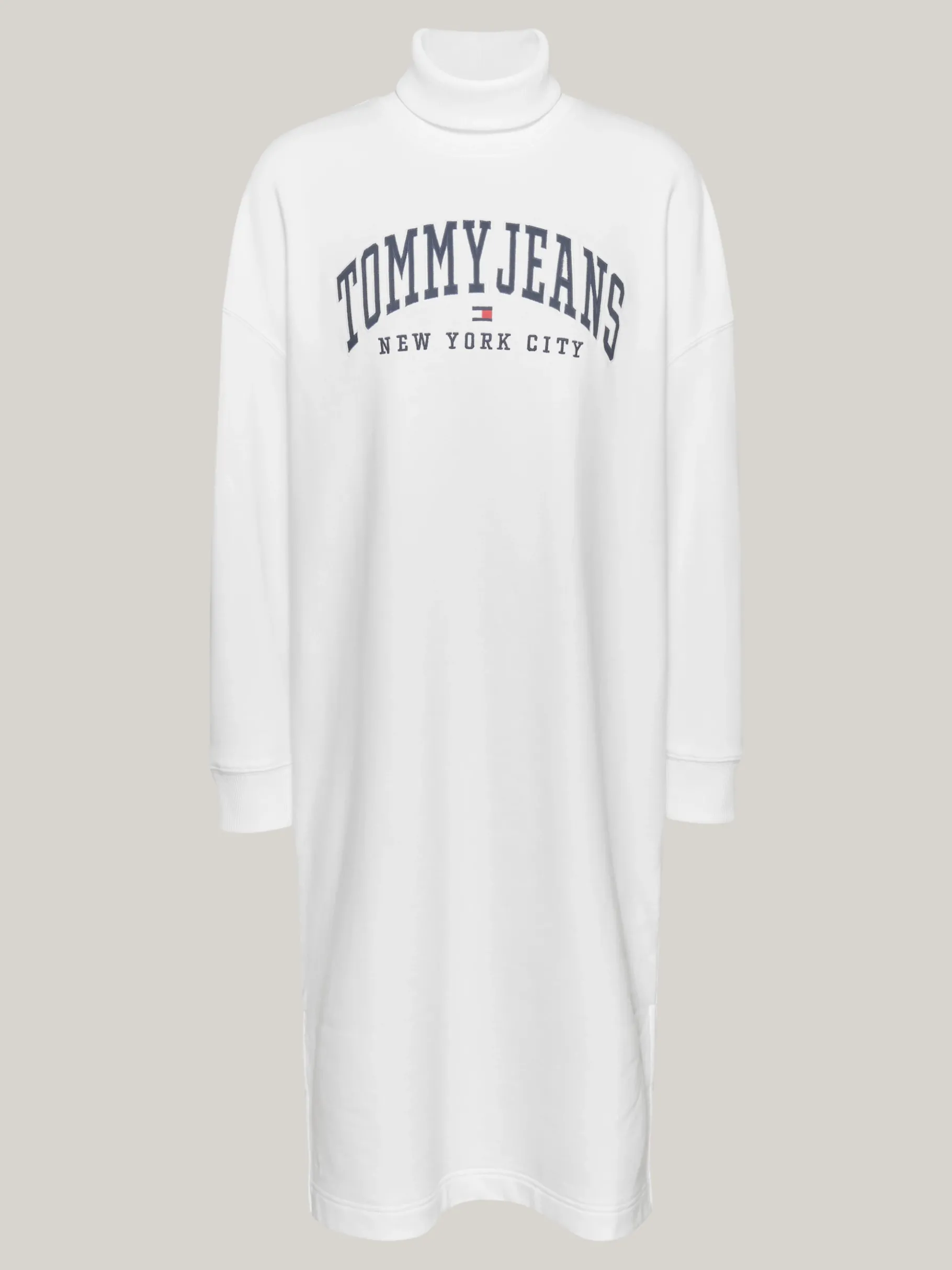 Tommy Hilfiger Varsity Sweatshirt-Midikleid WHITE Sale