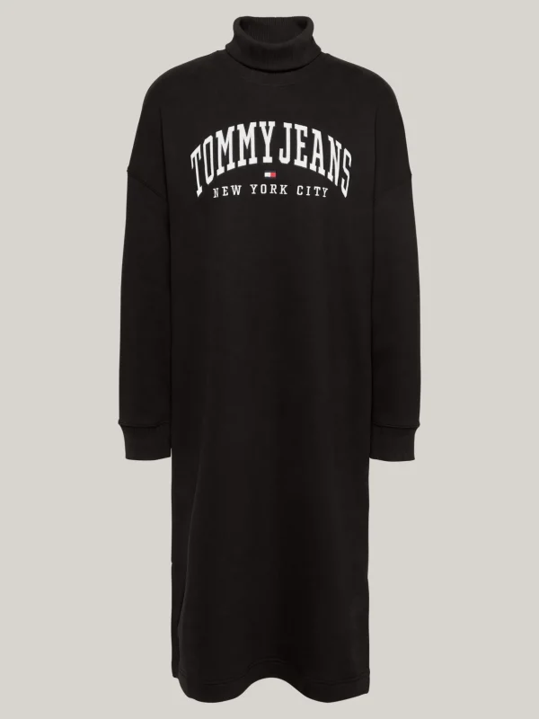 Tommy Hilfiger Varsity Sweatshirt-Midikleid BLACK Store