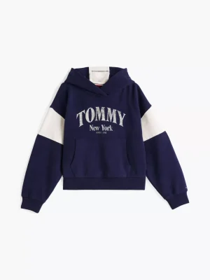 Tommy Hilfiger Varsity-Hoodie mit Color Block-Design YALE NAVY Discount