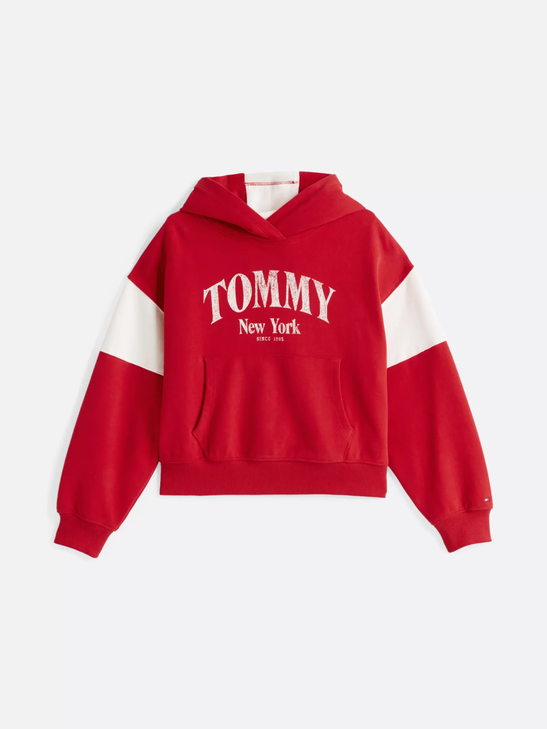 Tommy Hilfiger Varsity-Hoodie mit Color Block-Design RED HOT Best