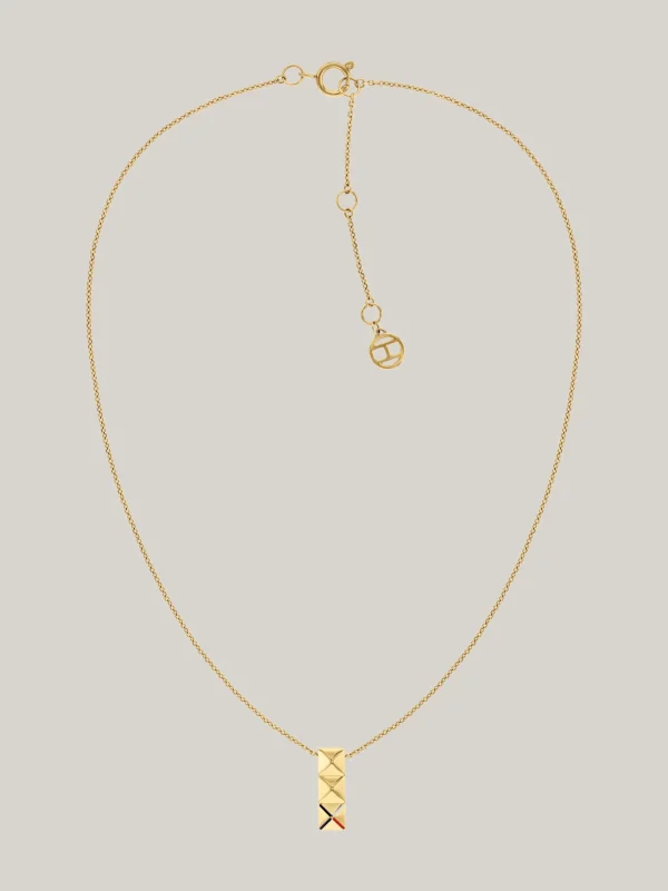 Tommy Hilfiger Verete Halskette mit Anhänger GOLD Outlet